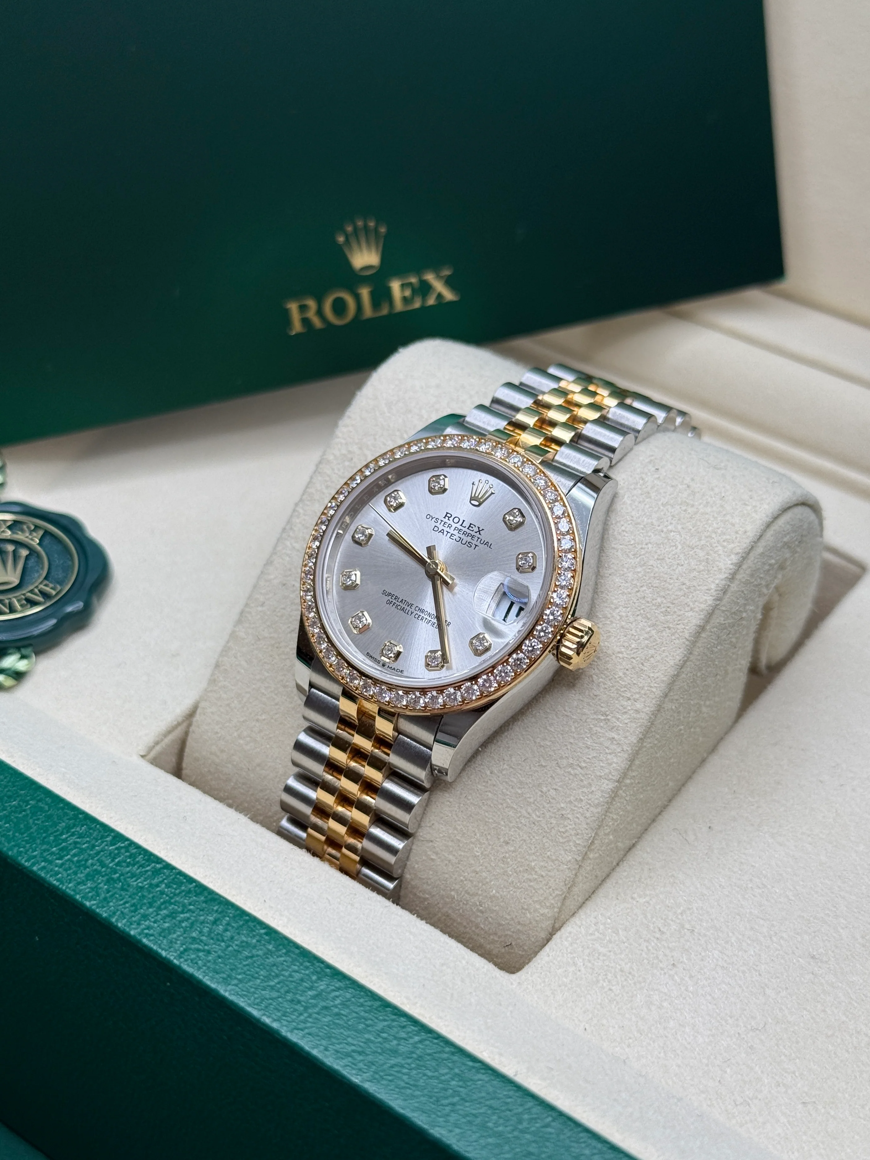 【Super Clone】ROLEX Datejust m278383RBR-0019/0020 31mm Silver Dial Oyster Bracelet