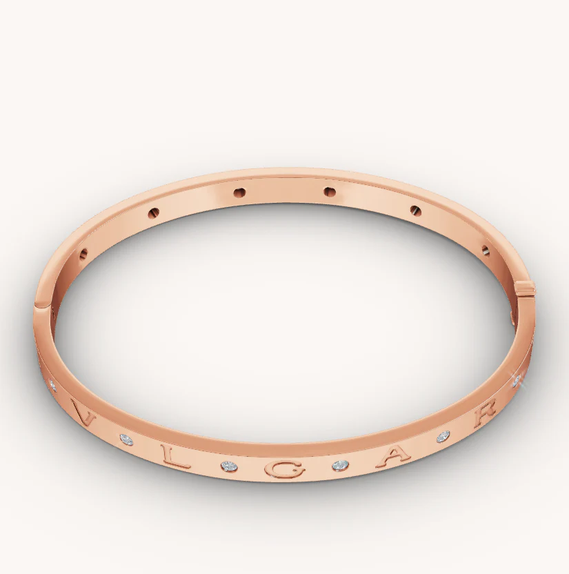 Regalia jewelryZERO 1 PINK GOLD 12 DIAMONDS BRACELET
