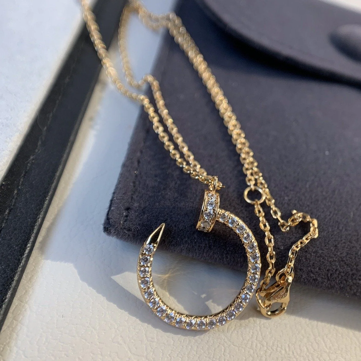 Regalia jewelryJUSTE NECKLACE PINK GOLD DIAMONDS