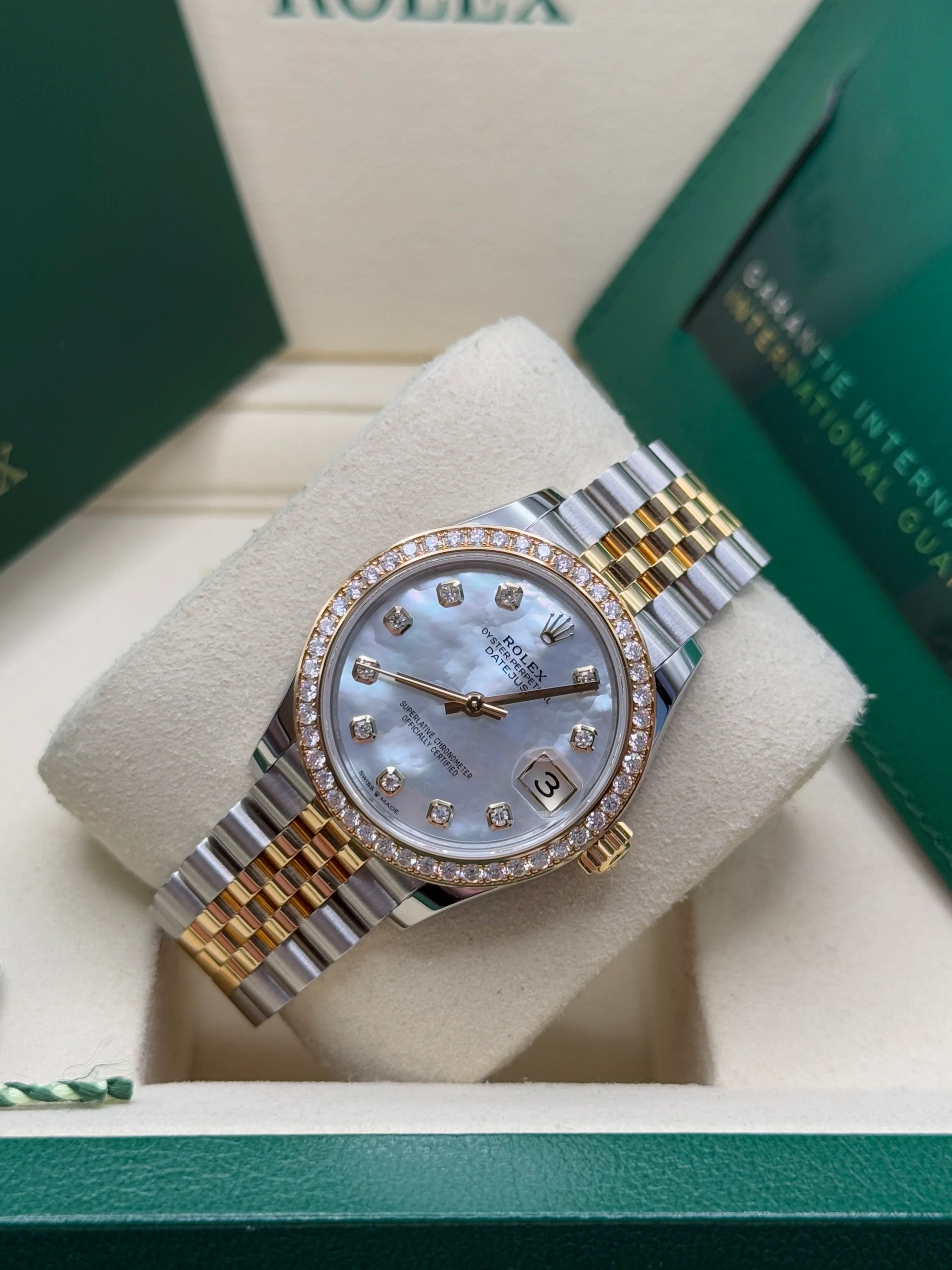 【Super Clone】ROLEX Datejust m278383-0027/0028 31mm Mother of Pearl Dial Oyster Bracelet