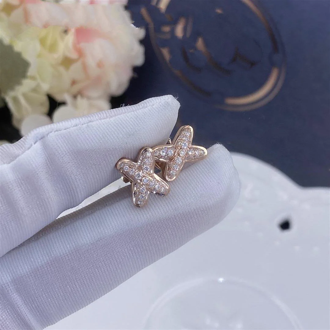 Regalia jewelryJEUX DE PINK GOLD DIAMOND EARRINGS