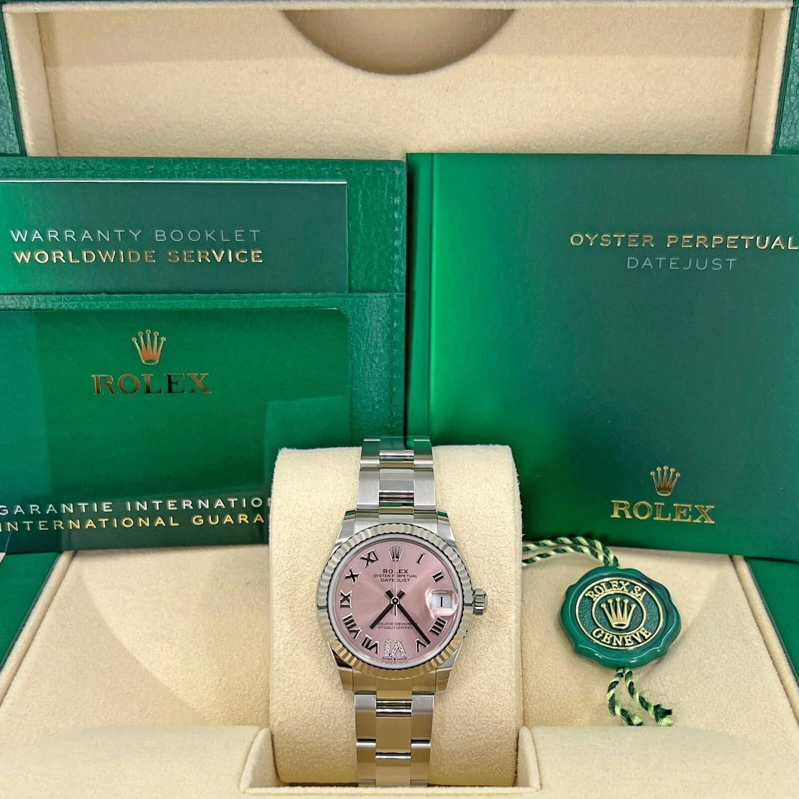 【Super Clone】ROLEX Datejust m278274-0023/0024 Pink 31mm Dial Oyster Watch