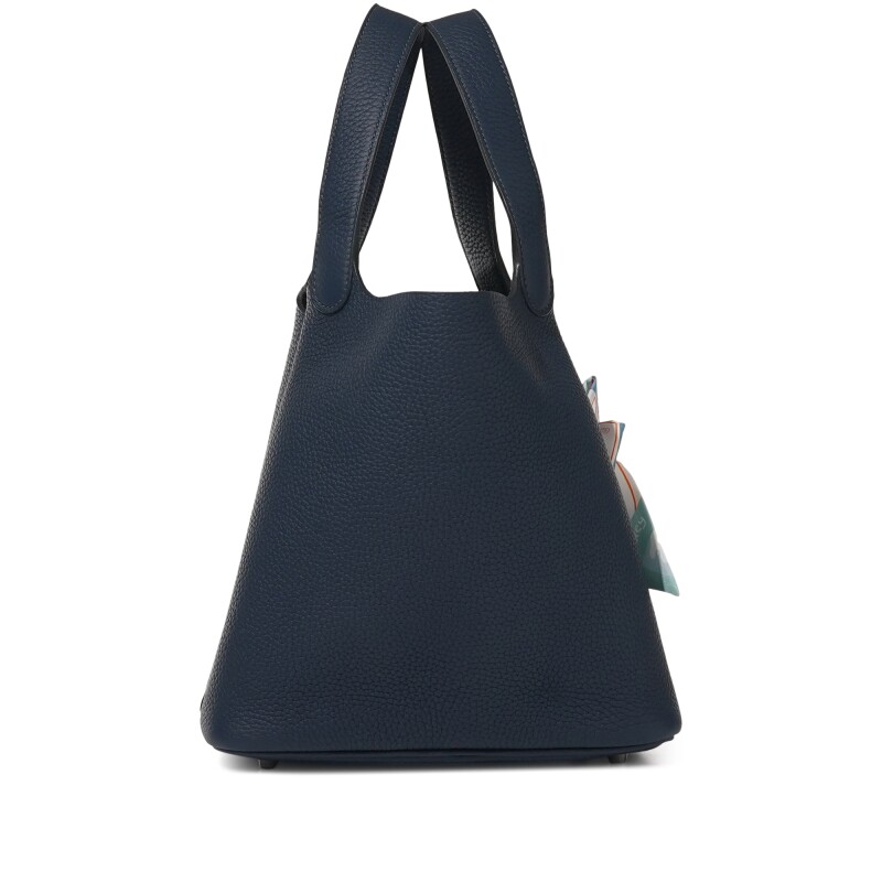 Hermès Bleu de Prusse Clemence Picotin Lock 22 Palladium Hardware