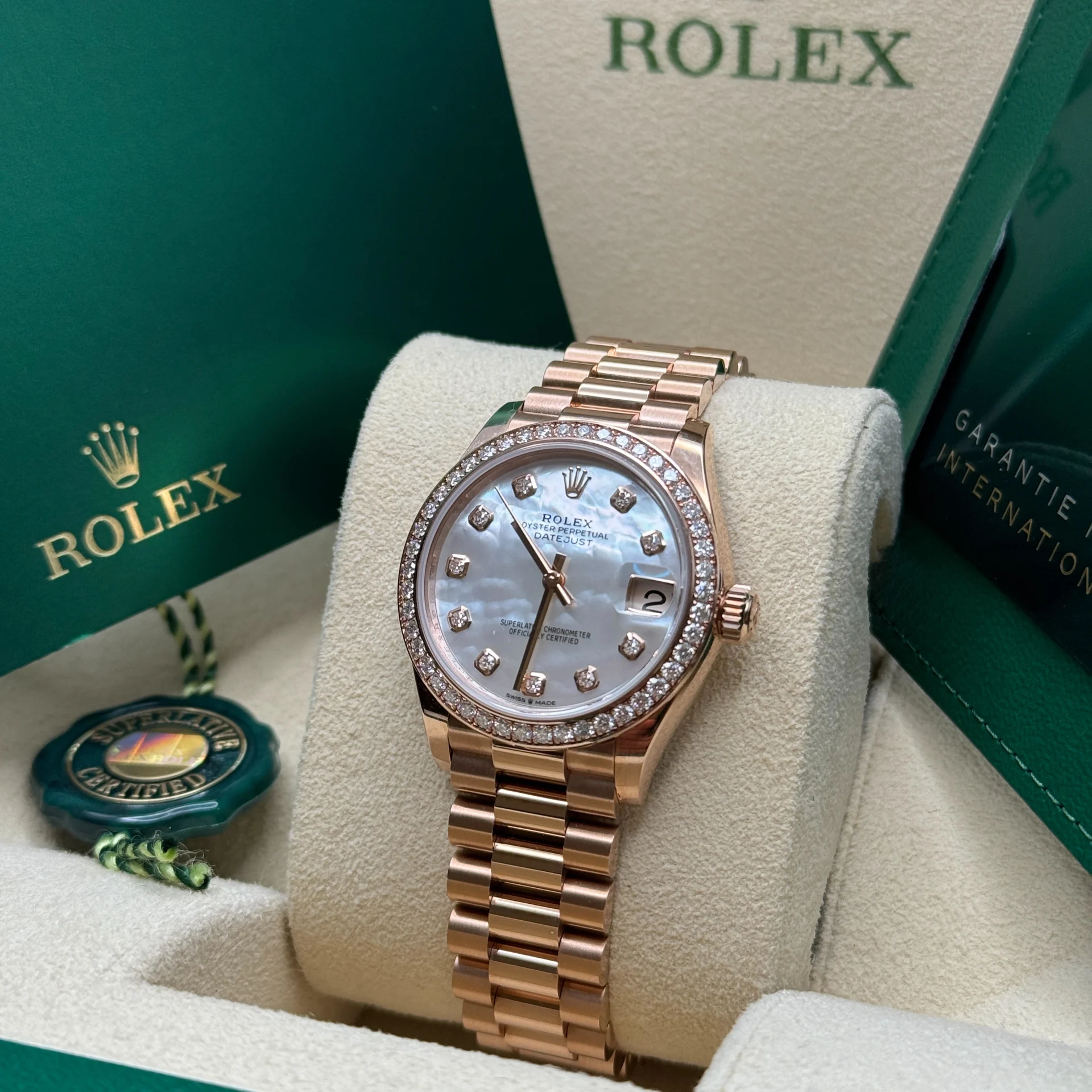 【Super Clone】ROLEX Datejust m278285RBR-0005 Mother-of-Pearl 31mm Dial