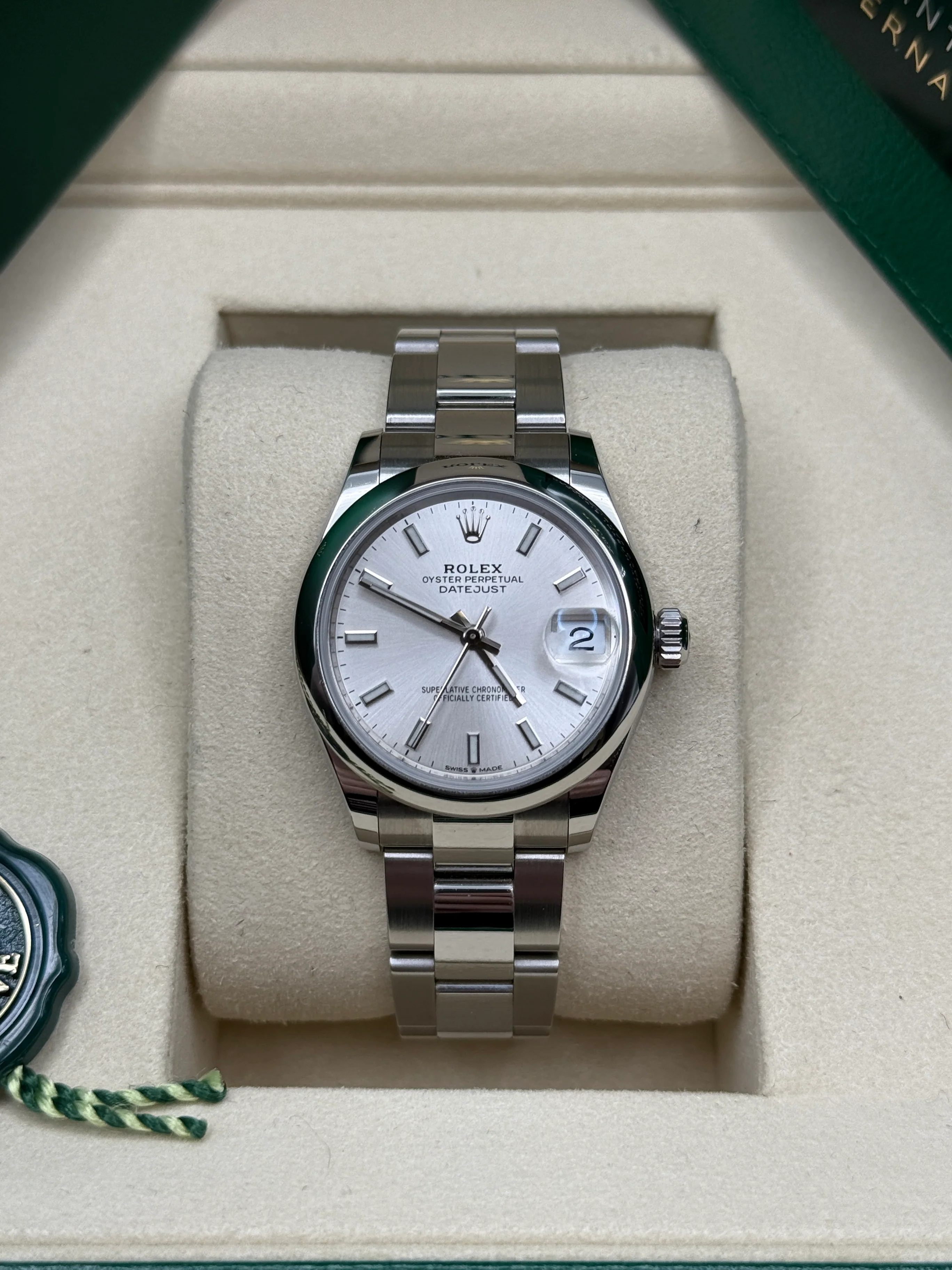 【Super Clone】ROLEX Datejust m278240-0005/0006 31mm  Silver Index Domed Bezel Oyster Oystersteel