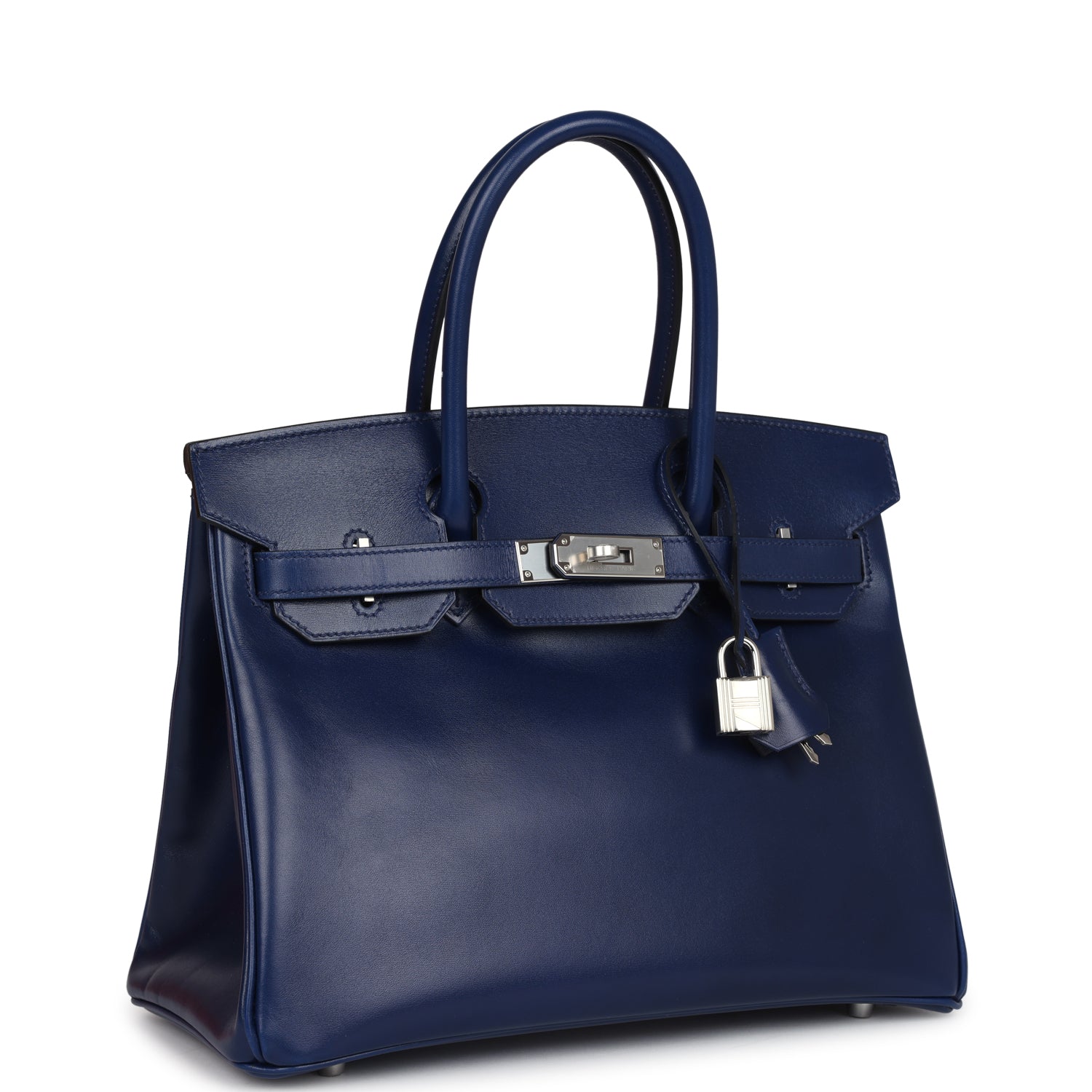 Hermès Birkin 30 Bleu Saphir Box Palladium Hardware
