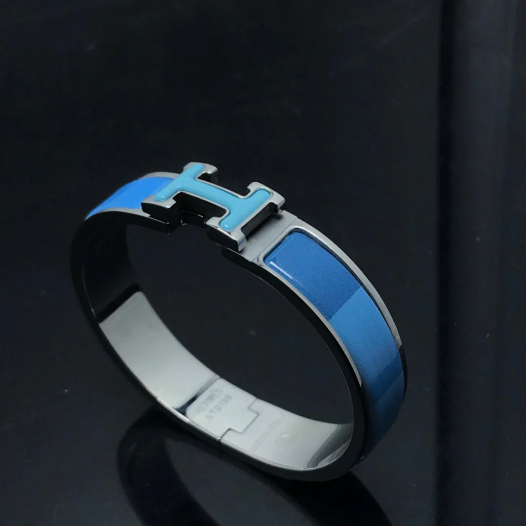 Regalia jewelryH BRACELET BLUE RAINBOW CERAMIC
