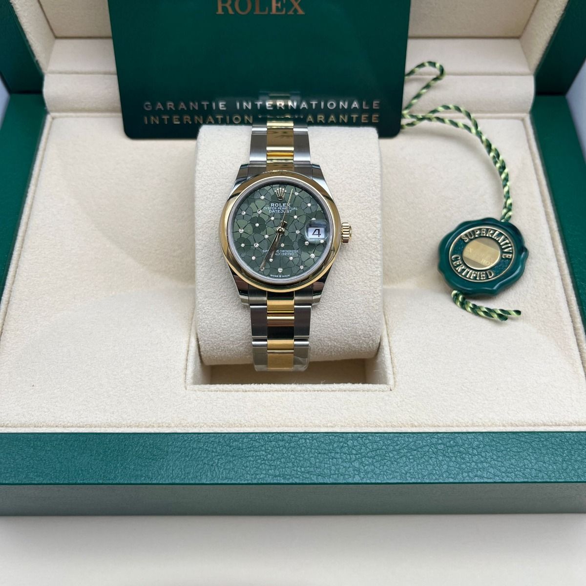 【Super Clone】ROLEX Datejust m278243-0031/0032 31mm Green Dial watch