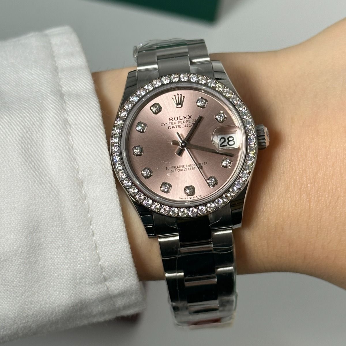 【Super Clone】ROLEX Datejust m278384RBR-0035/0036 Pink 31mm Dial Oyster Watch