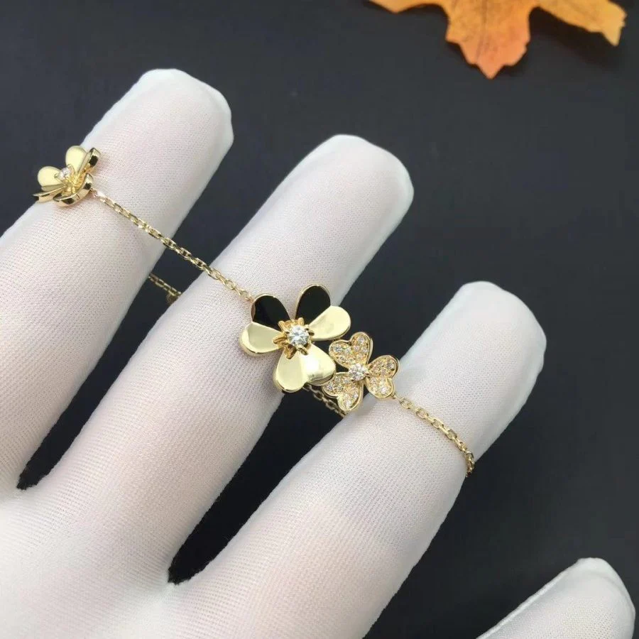Regalia jewelryFRIVOLE GOLD 5 FLOWERS BRACELET