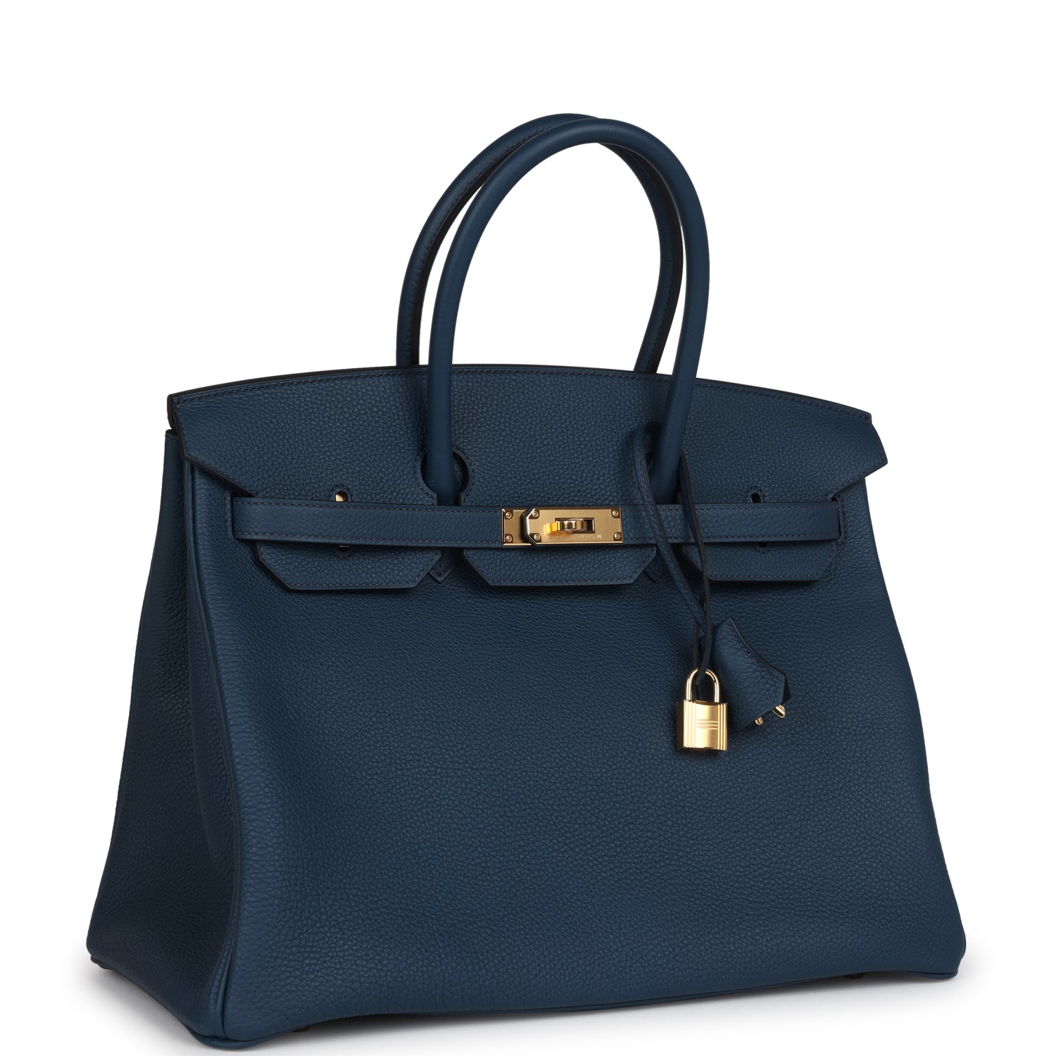 Hermès Birkin 35 Bleu De Prusse Togo Gold Hardware