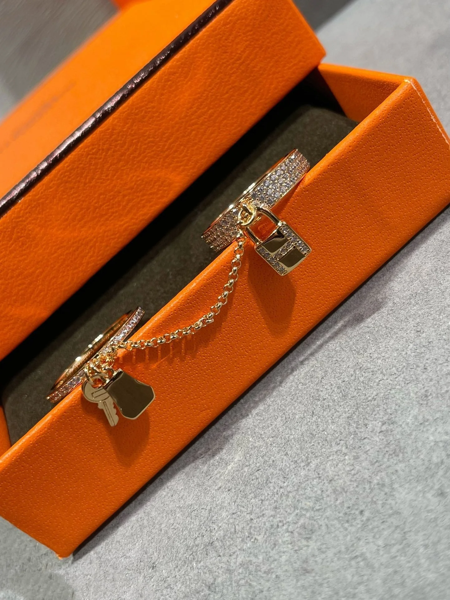 Regalia jewelryHM KELLY CLOCHETTE DOUBLE RING IN  WITH DIAMONDS