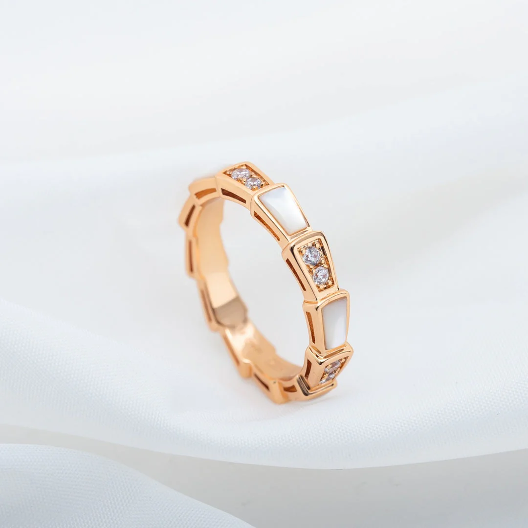 Regalia jewelrySERPENTI RING PINK GOLD DIAMOND MOP 3MM