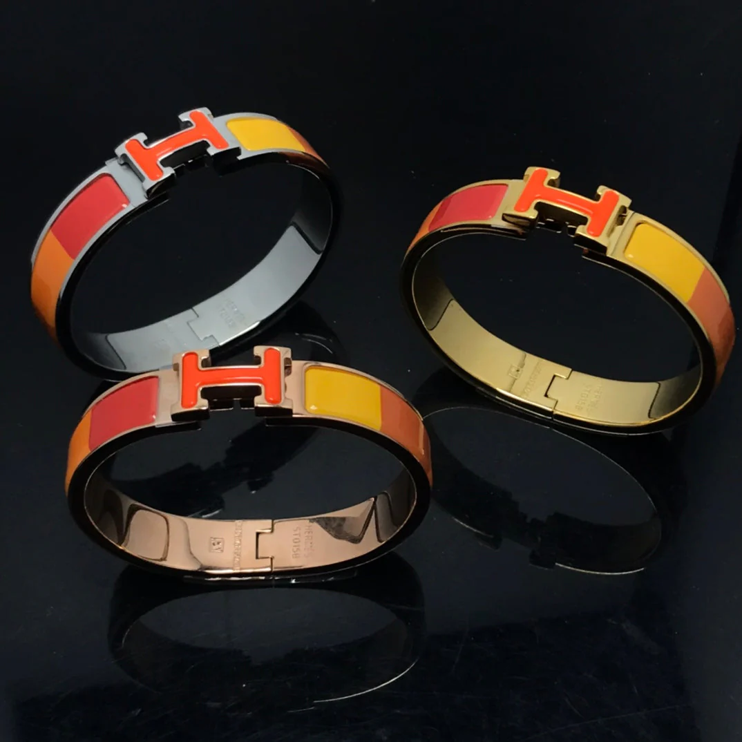 Regalia jewelryH BRACELET ORANGE RAINBOW CERAMIC