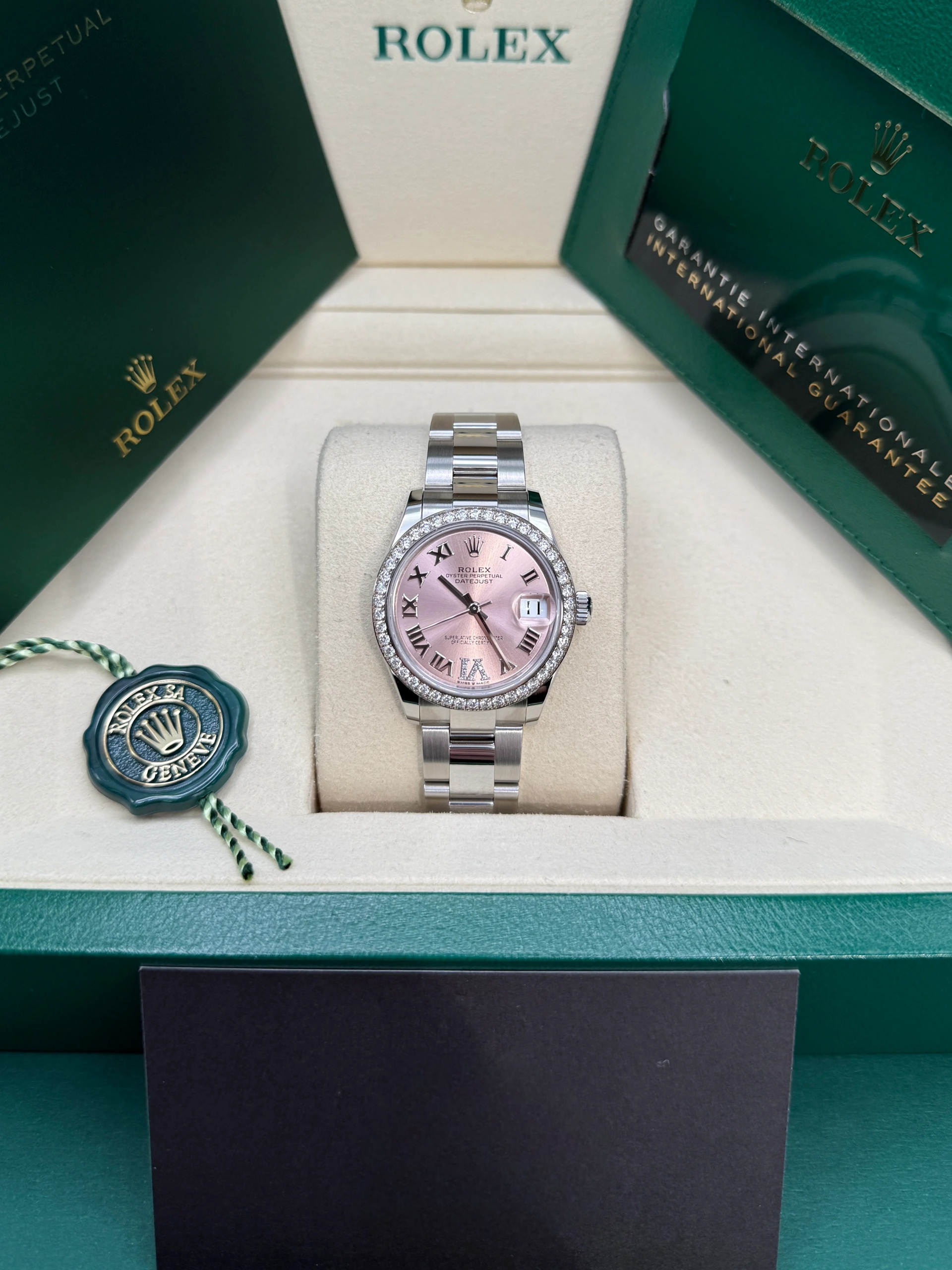 【Super Clone】ROLEX Datejust m278384RBR-0027/0028 Pink 31mm Dial Oyster Watch