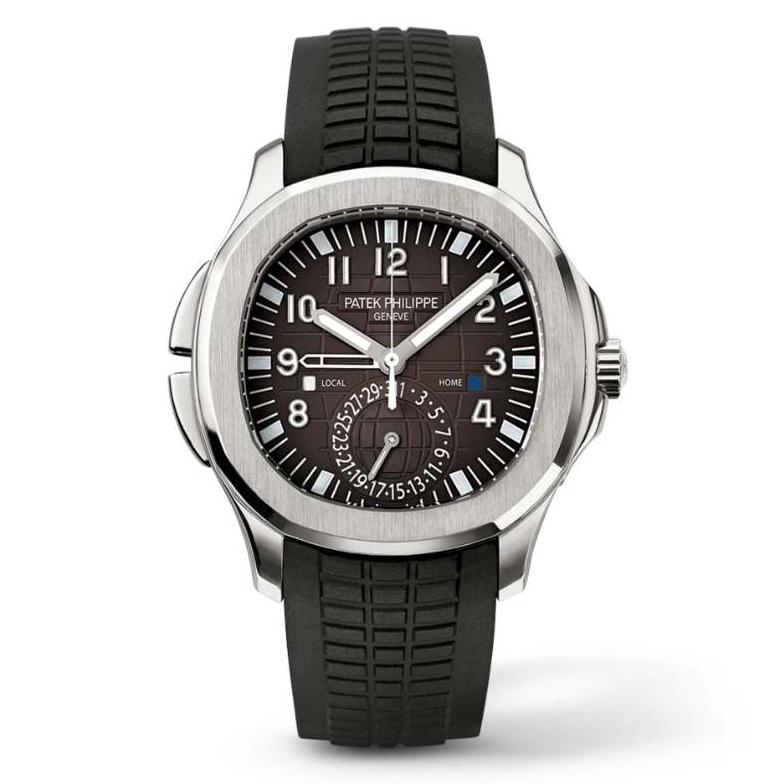 Aquanaut 5164A-001 Dual Time Black Dial 40.8mm