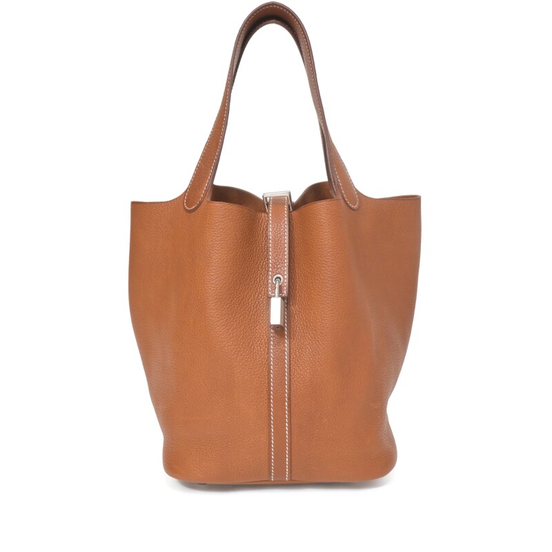 Hermès Fauve Barenia Picotin Lock 22 Palladium Hardware