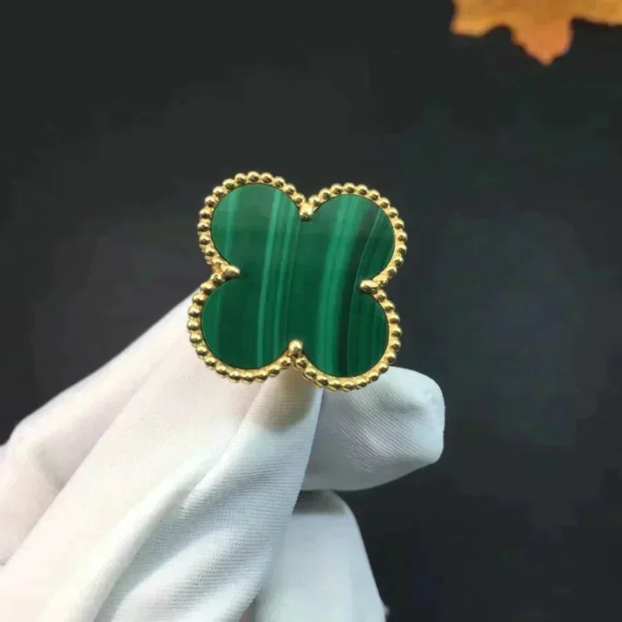 Regalia jewelryCLOVER MALACHITE RING
