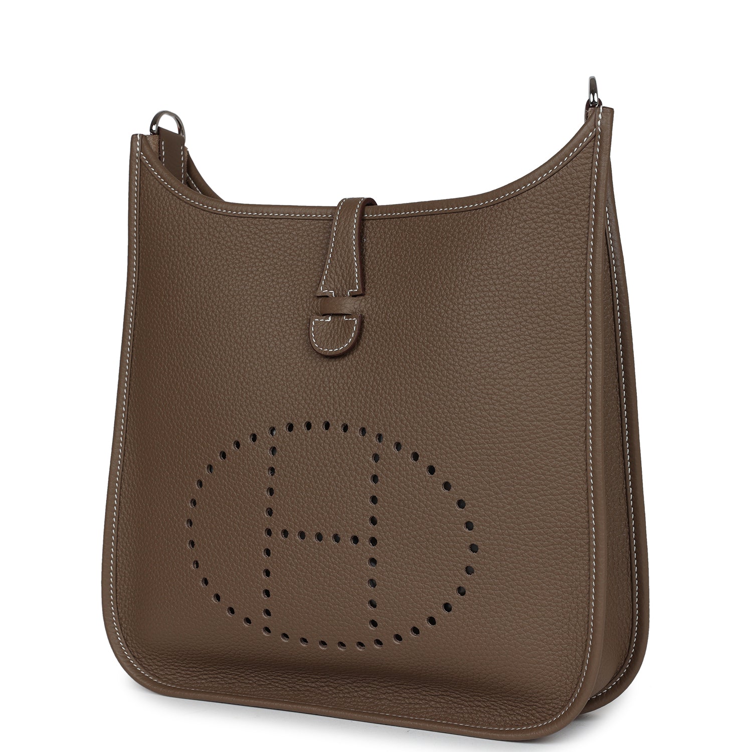 Hermès Evelyne III PM Etoupe Clemence Palladium Hardware