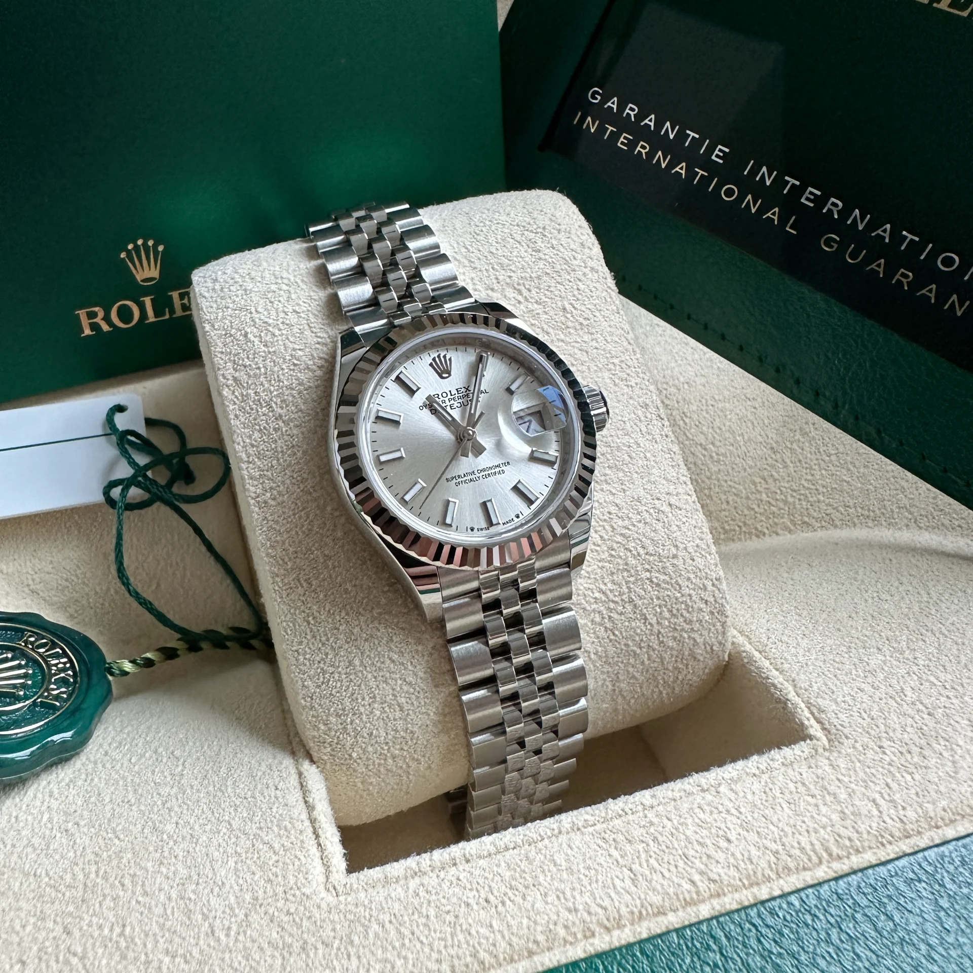 【Super Clone】ROLEX Datejust m278274-0011/0012 Silver Dial 31mm Fluted Bezel Oyster Bracelet