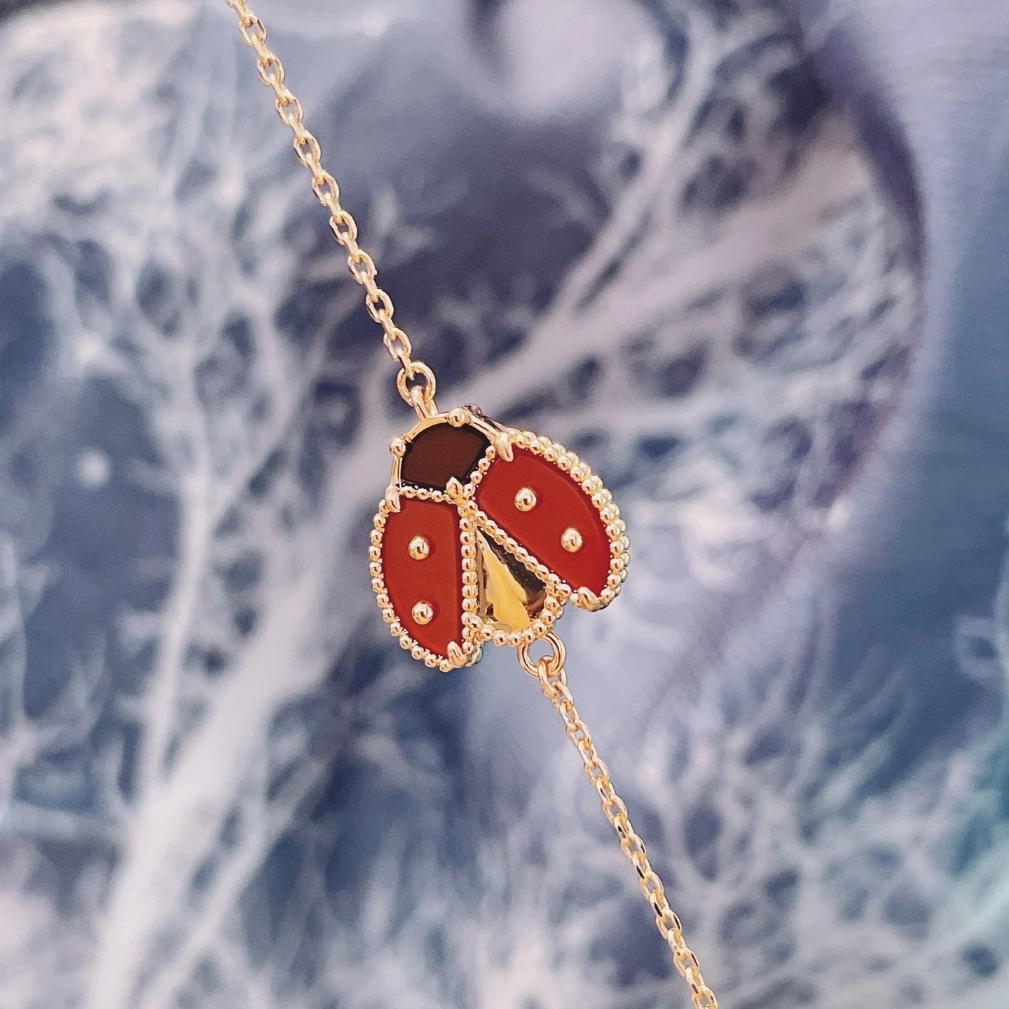 Regalia jewelryLUCKY SPRING 1 MOTIF PINK GOLD BRACELET