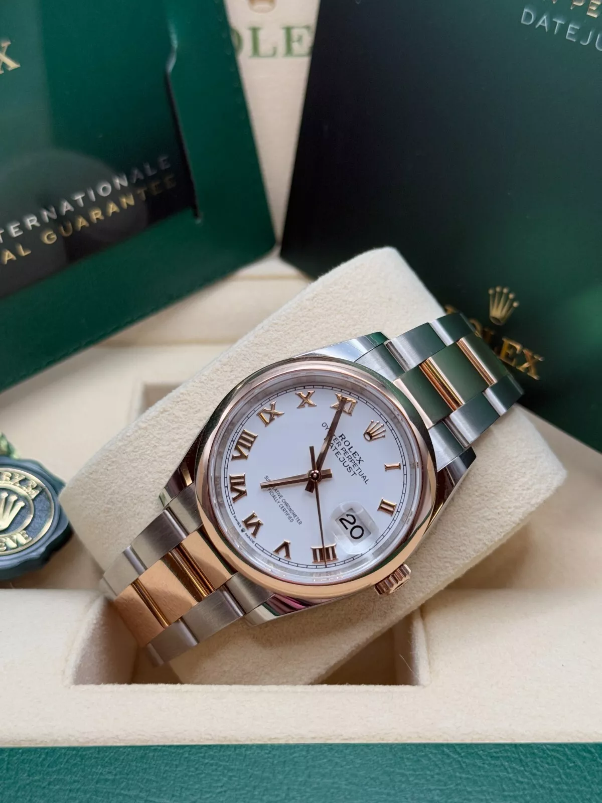 【Super Clone】ROLEX  Datejust 36mm 126201 White Dial Oyster Bracelet Watch