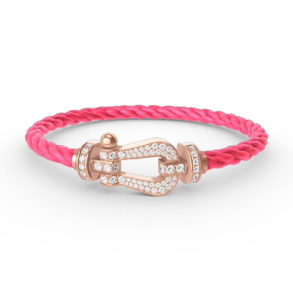 Regalia jewelryFORCE LARGE HORSESHOE FULL DIAMOND BRACELET ROSE GOLD
