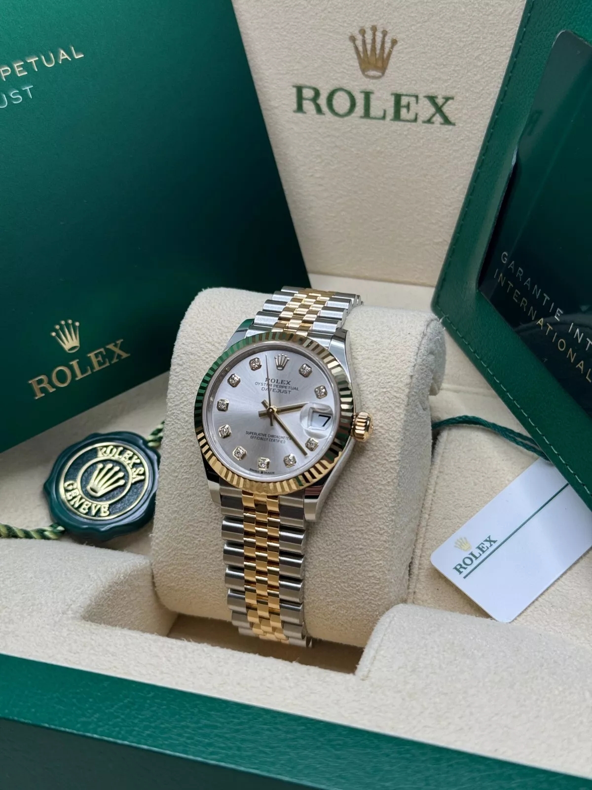 【Super Clone】ROLEX Datejust m278273-0019/0020 31mm Silver Dial Stainless Steel and Yellow Gold Oyster Watch