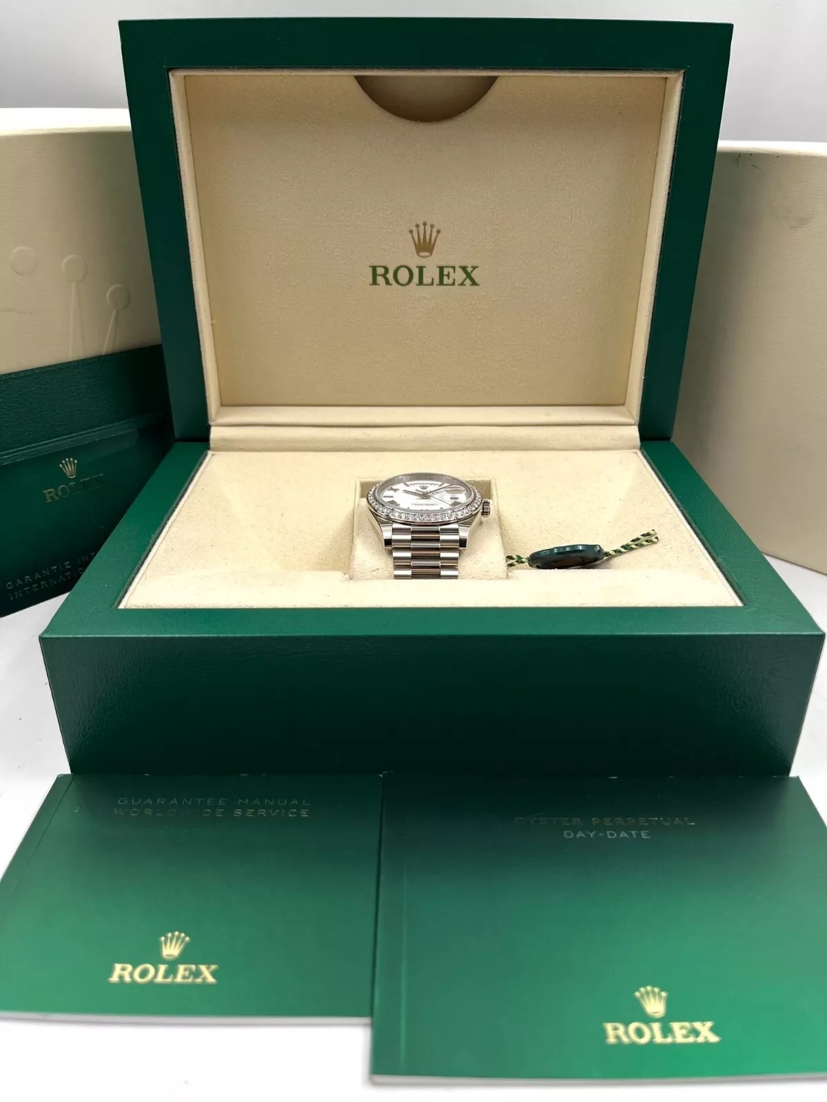 【Super Clone】ROLEX  Day-Date 40mm 228349RBR-0039 White Dial President Bracelet