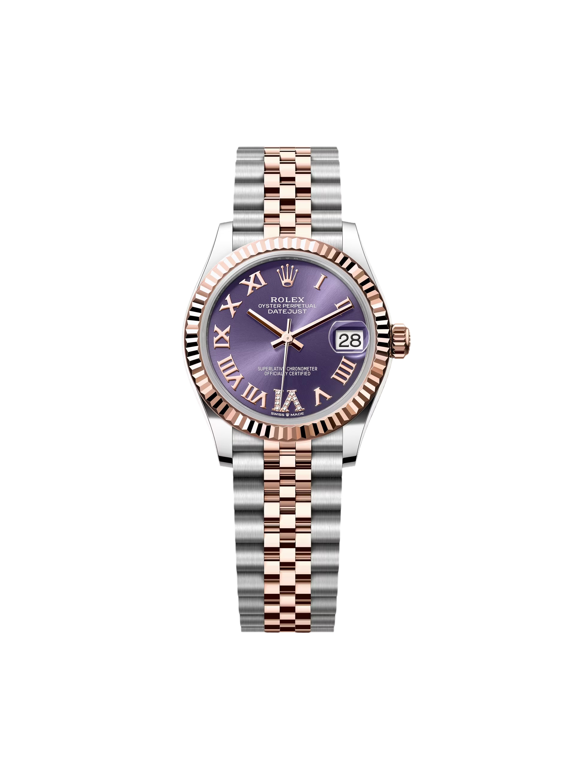 【Super Clone】ROLEX Datejust m278271-0019/0020 Aubergine 31mm Dial Oyster Bracelet Watch