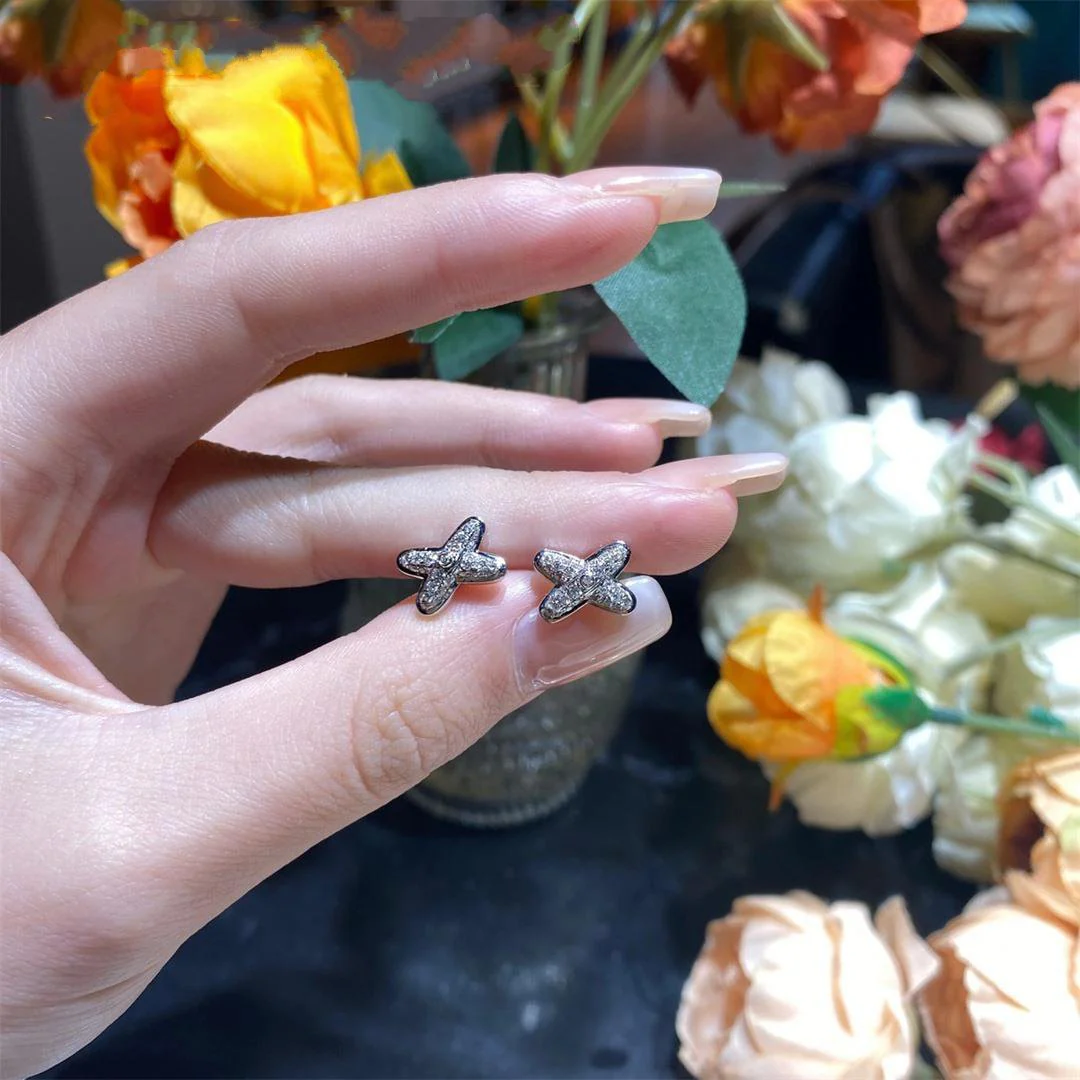 Regalia jewelryJEUX DE SILVER DIAMOND EARRINGS