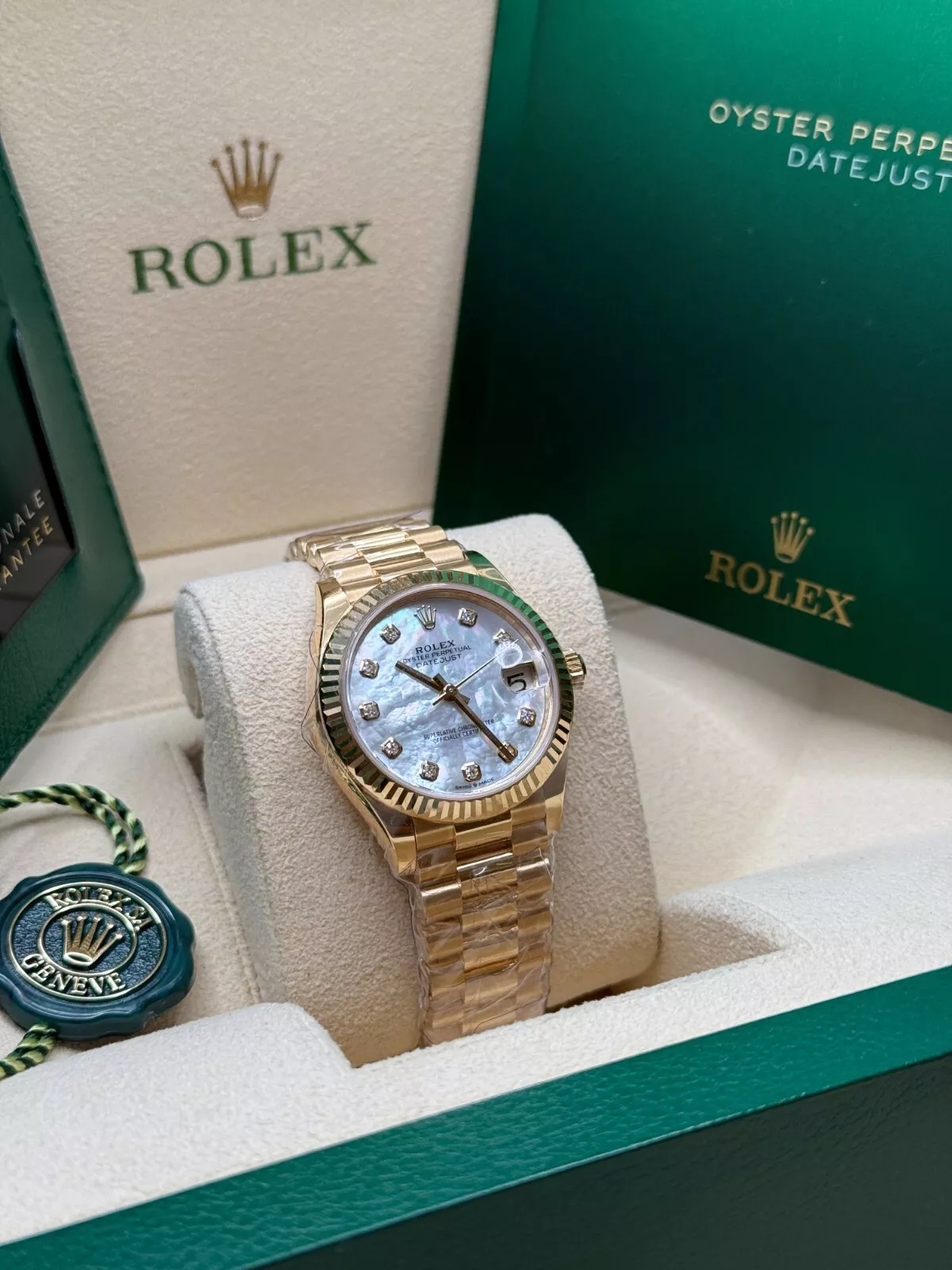 【Super Clone】ROLEX Datejust m278278-0020 White 31mm Dial President Bracelet Watch