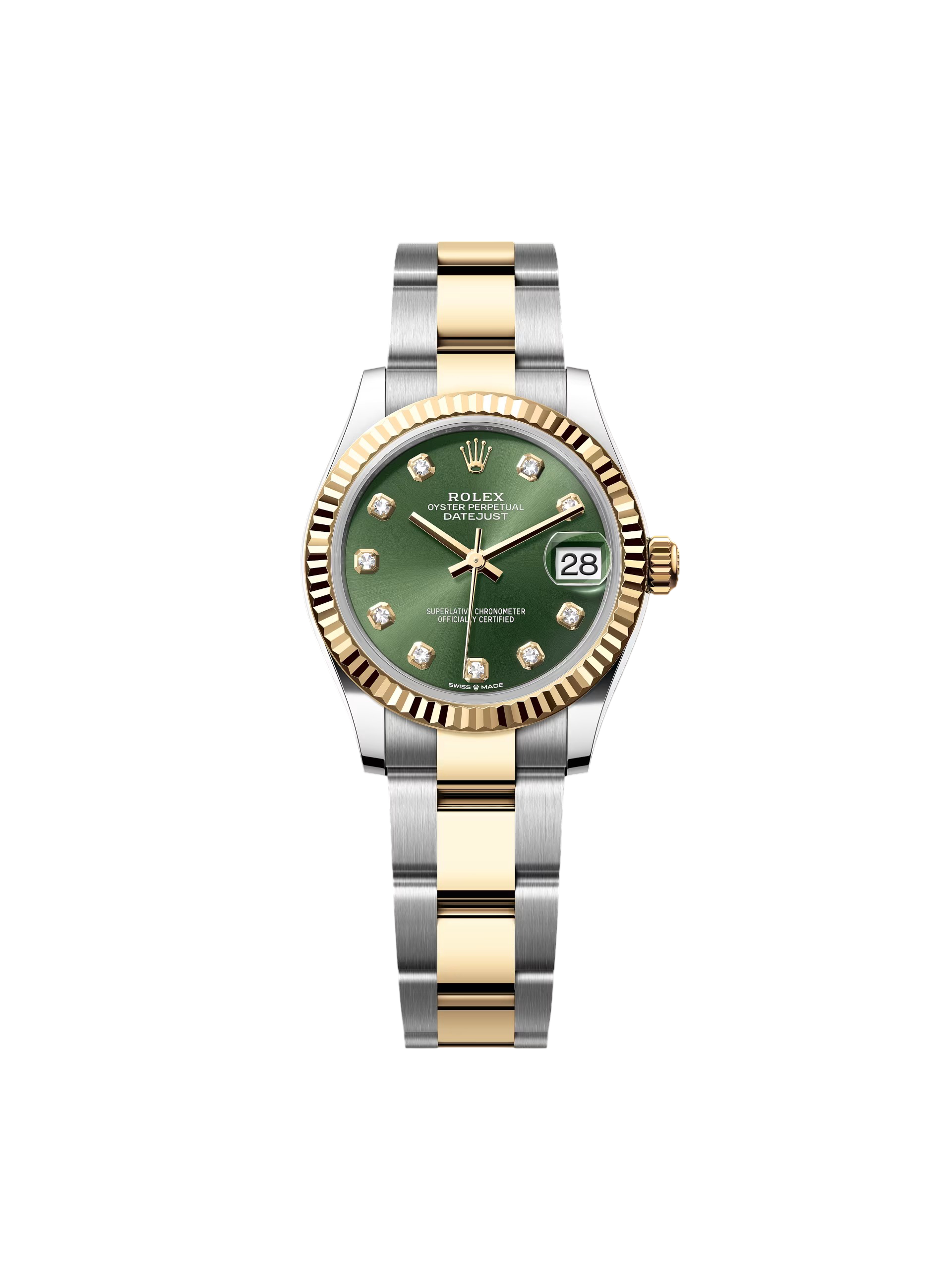 【Super Clone】ROLEX  Datejust m278273-0029/0030 31mm Olive Green Dial Stainless Steel and Yellow Gold Oyster Watch