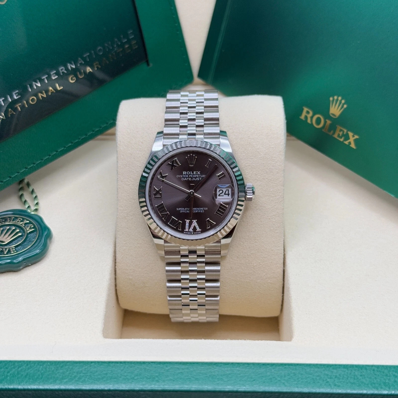【Super Clone】ROLEX Datejust m278274-0027/0028 Dark Grey 31mm Dial Oyster Watch