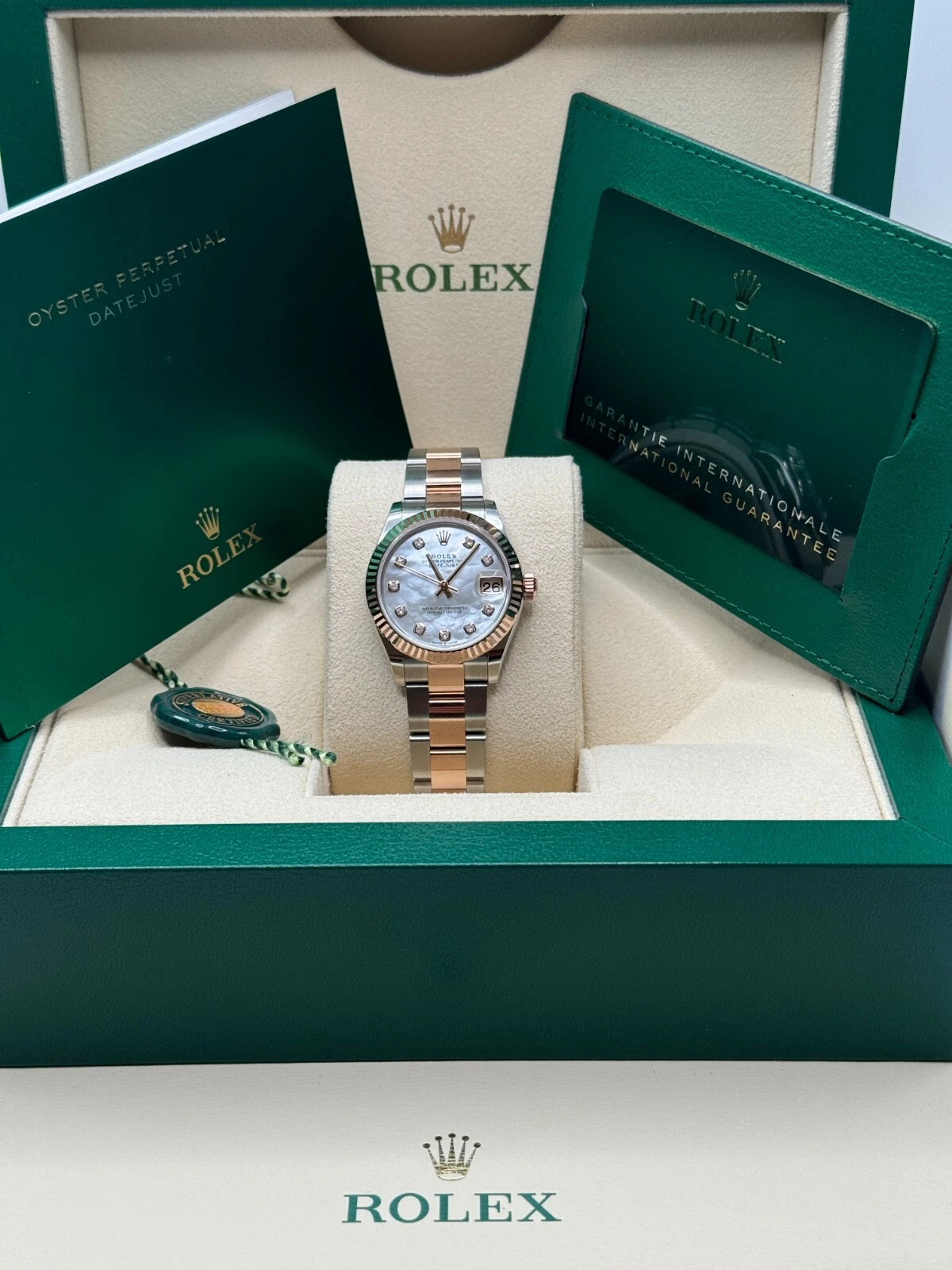 【Super Clone】ROLEX Datejust m278271-0025/0026 White Mother-of-Pearl 31mm Dial Oyster Bracelet Watch