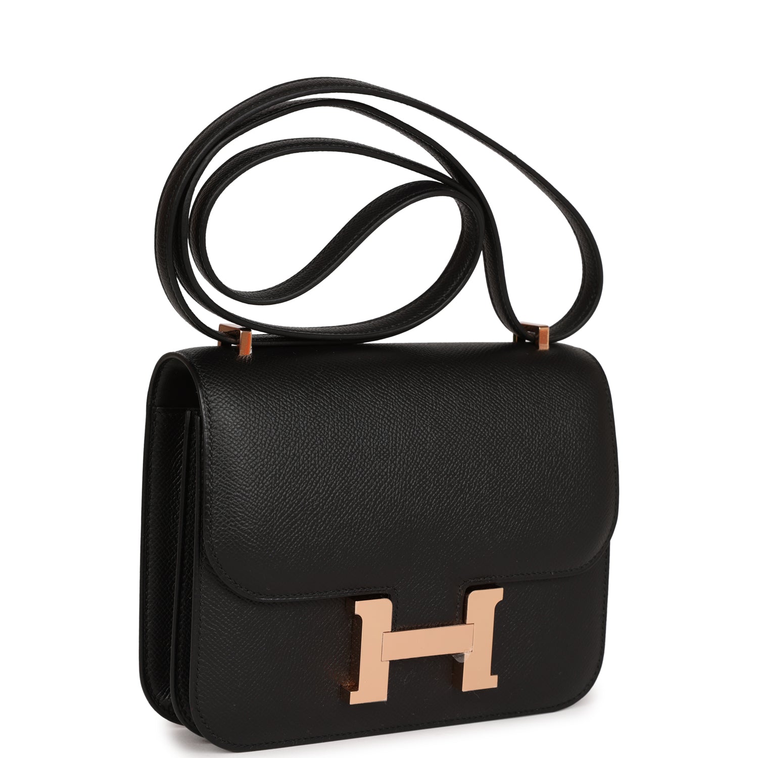 Hermès Constance 18 Black Epsom Rose Gold Hardware