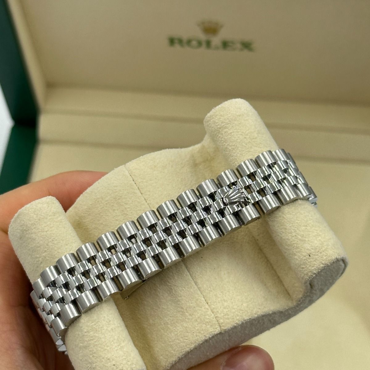 【Super Clone】ROLEX Datejust m278344-0019/0020 Mint Green Dial 31mm Domed Diamond Oyster Watch