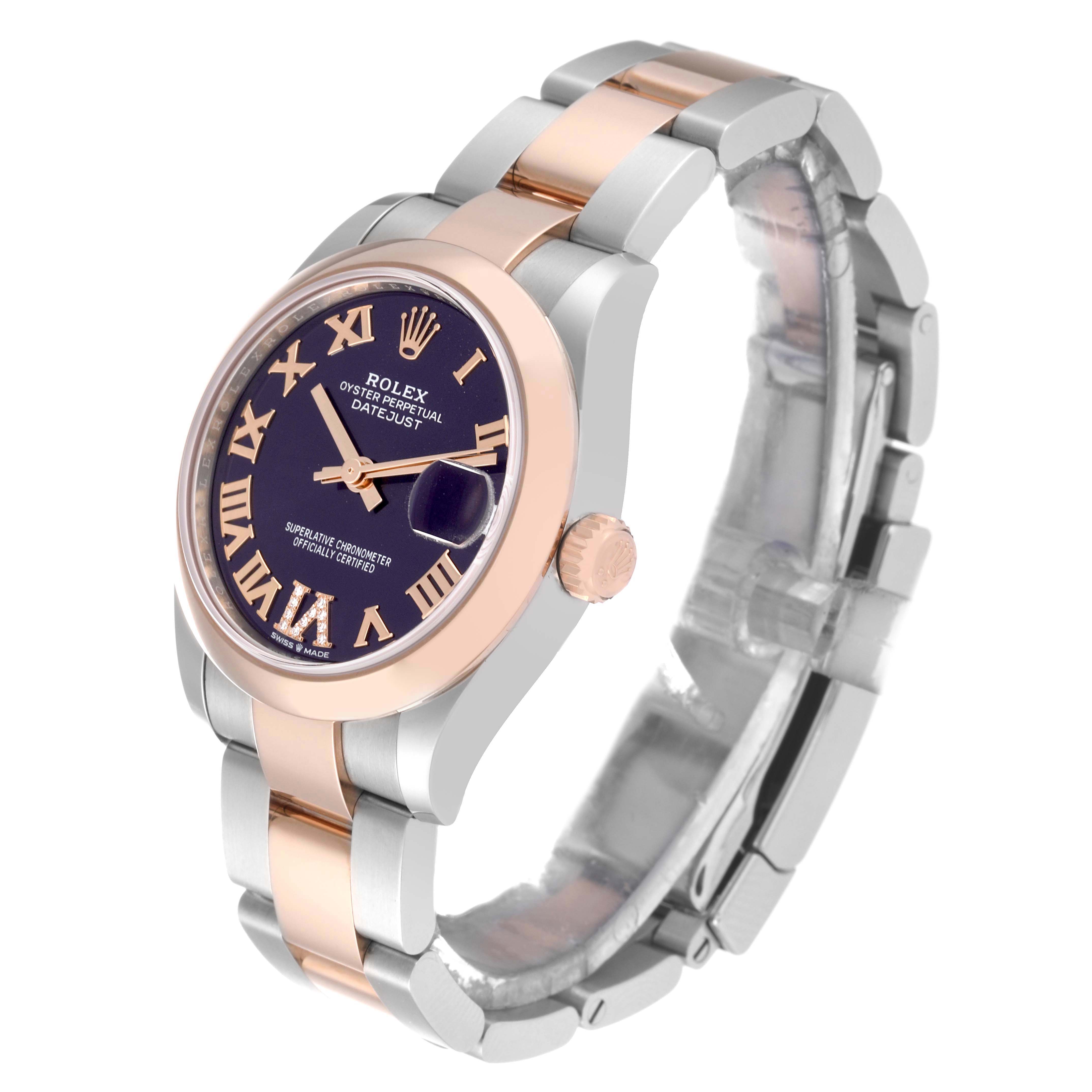 【Super Clone】ROLEX Datejust m278241-0019/0020 Aubergine 31mm Dial Oyster Bracelet Watch