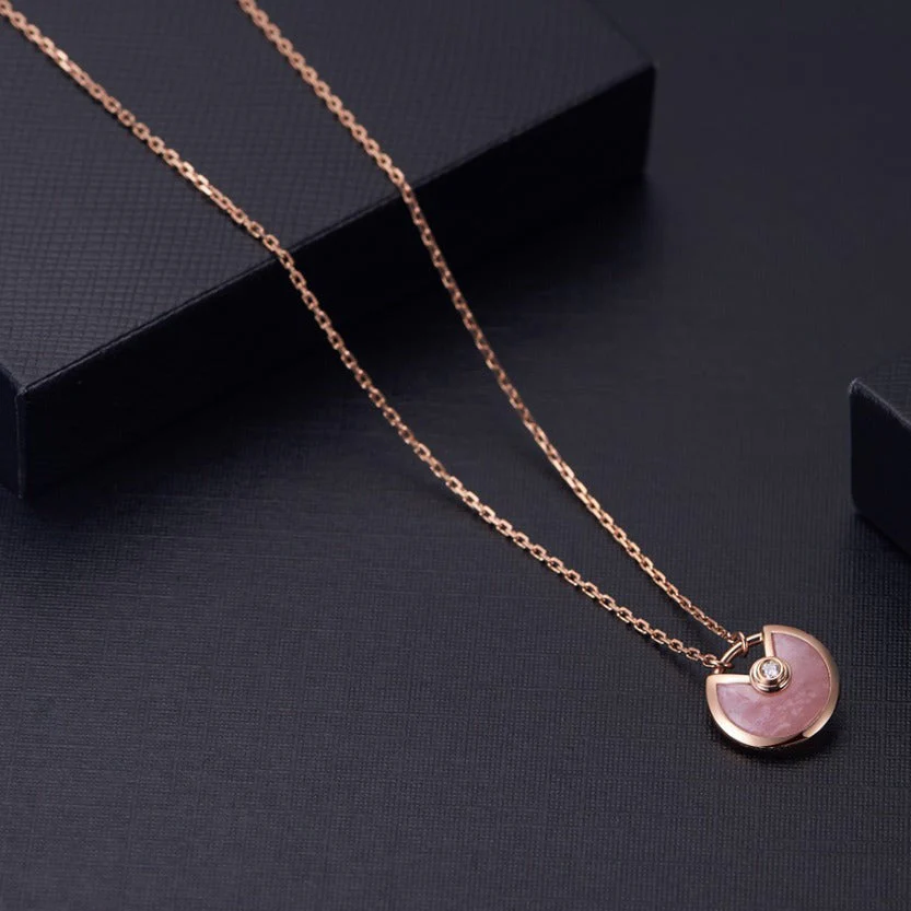 Regalia jewelryAMULETTE ROSE GOLD PINK MOP NECKLACE