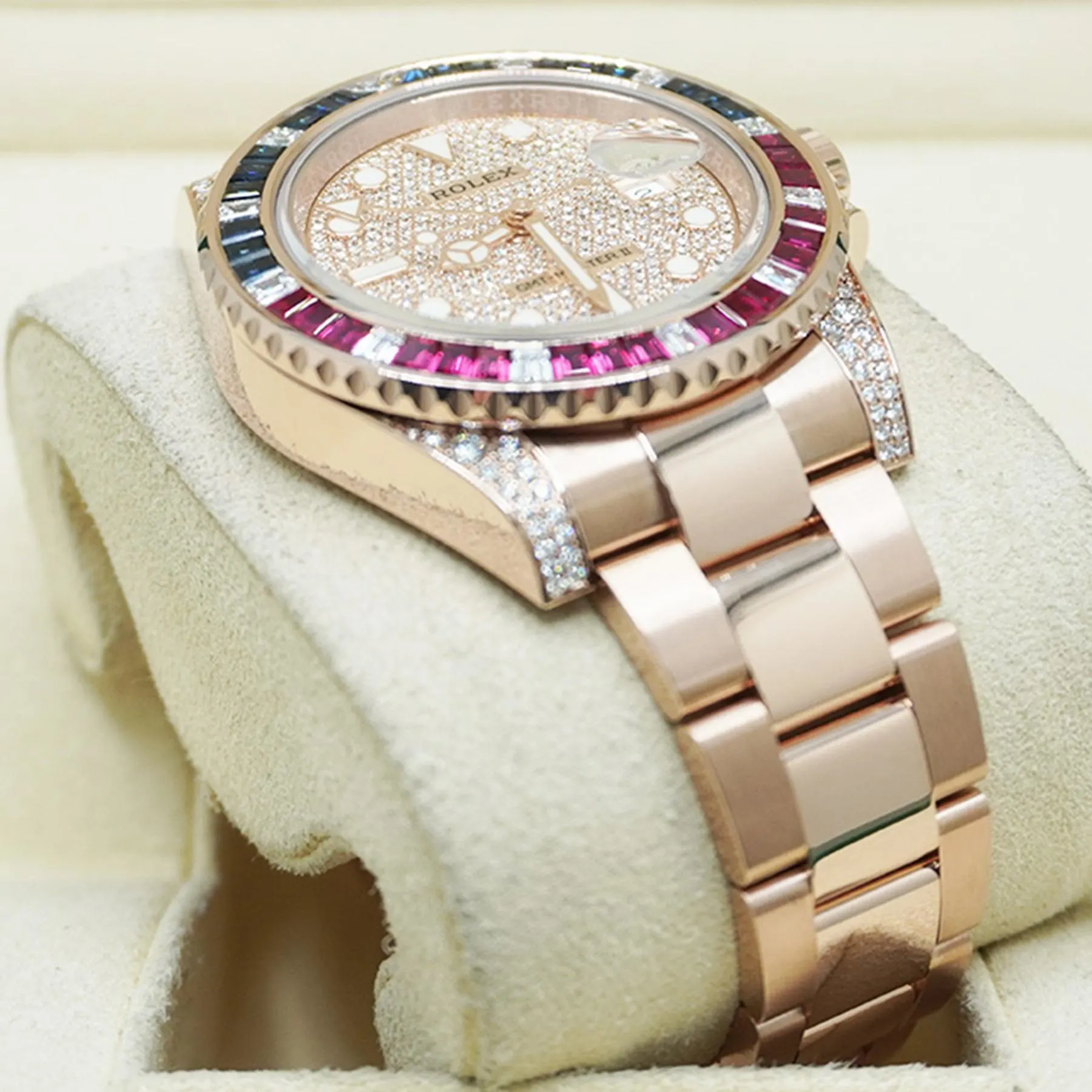 【Super Clone】ROLEX GMT-Master II 40mm 126755SARU-PAVE