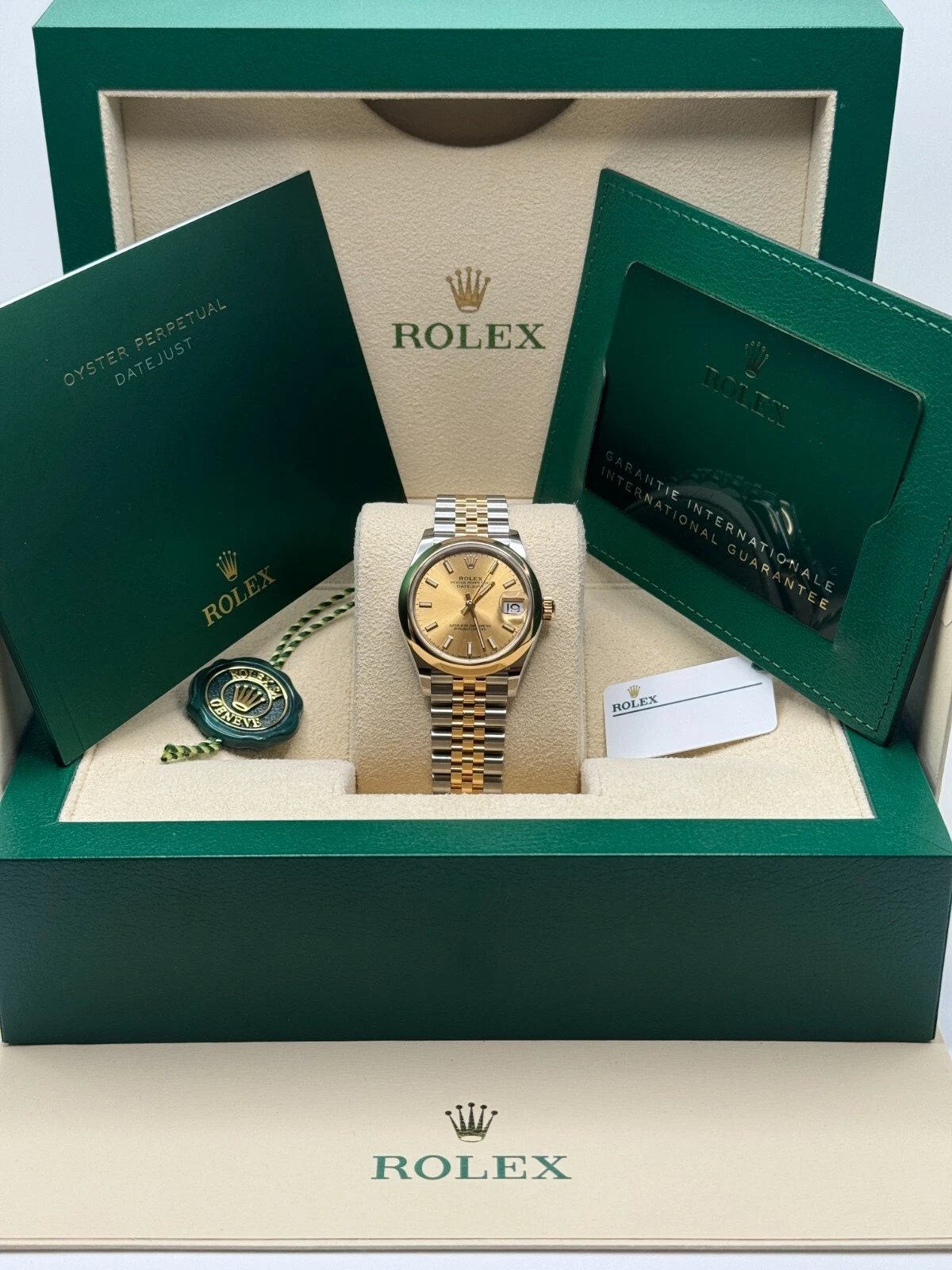 【Super Clone】ROLEX Datejust m278243-0013/0014  31mm Champagne Dial Yellow Rolesor Oyster Watch