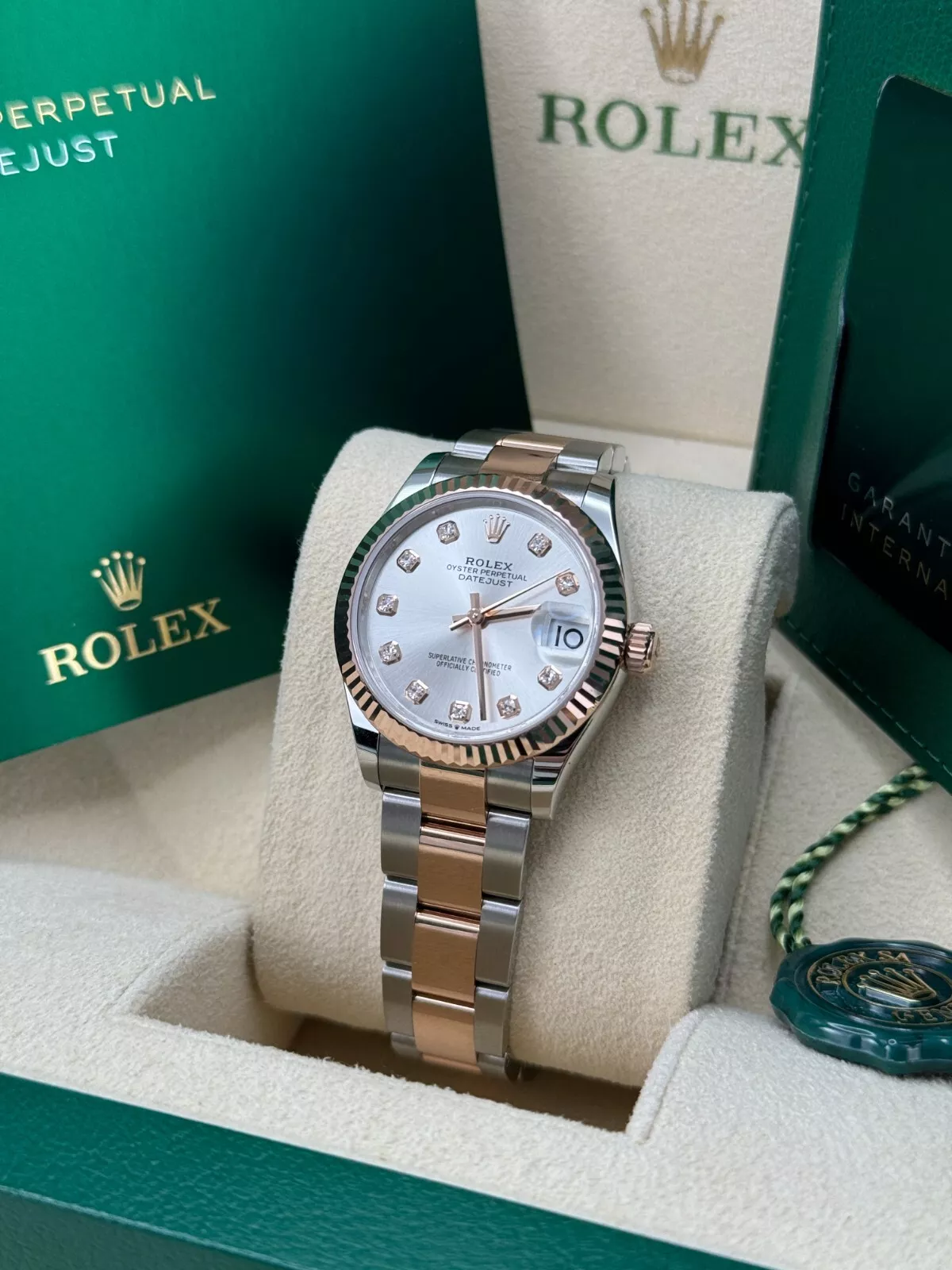 【Super Clone】RLX Datejust m278271-0015/0016 Silver 31mm Dial Oyster Bracelet Watch