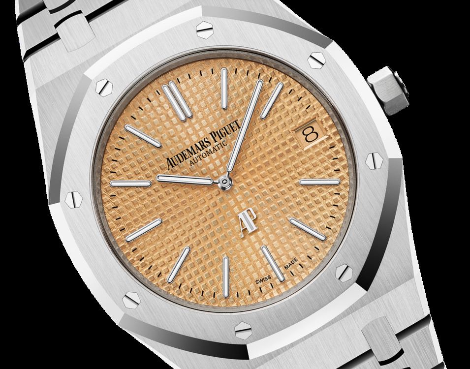ROYAL OAK “JUMBO” EXTRA-THIN Pink Gold-toned Dial 39mm
