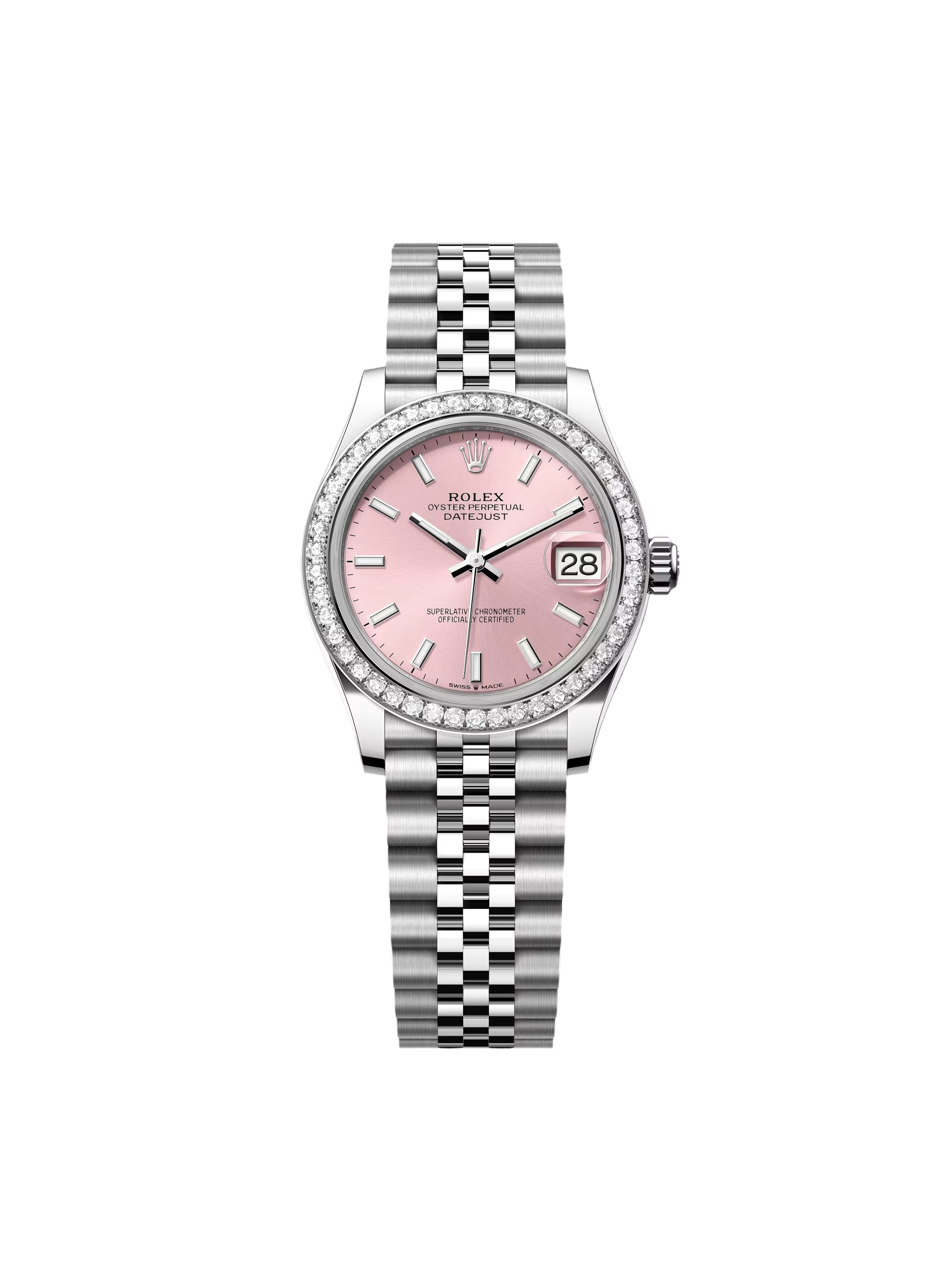 【Super Clone】ROLEX  Datejust m278384RBR-0017/0018 Pink 31mm Dial Oyster Watch