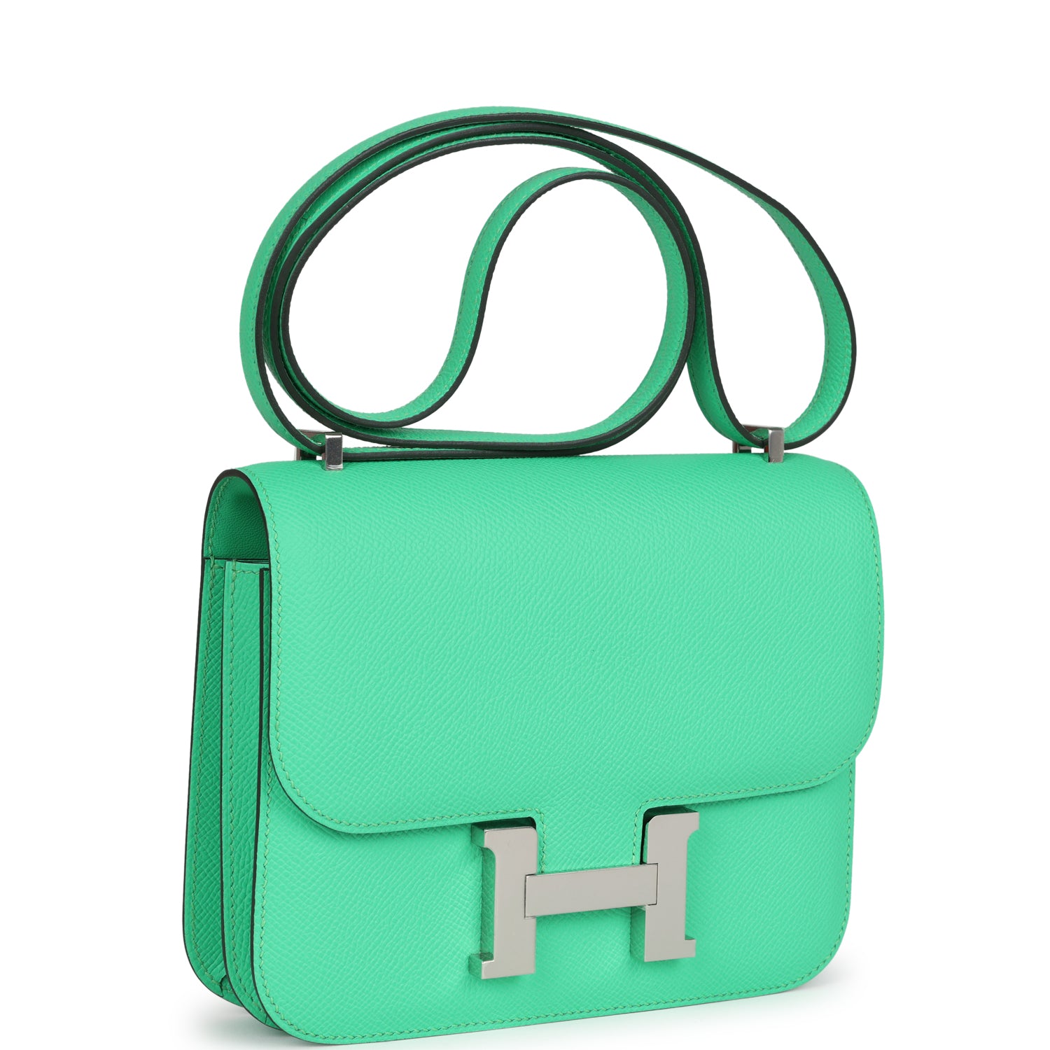 Hermès Constance 18 Vert Comics Epsom Palladium Hardware