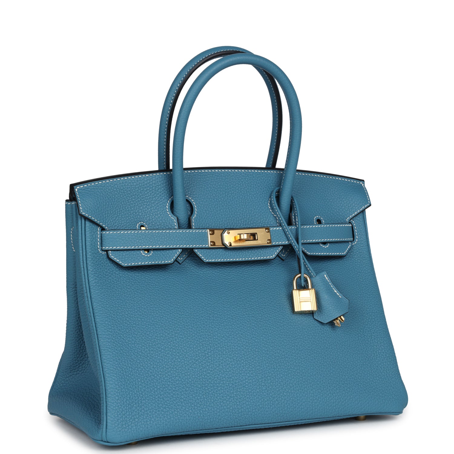 Hermès Birkin 30 Blue Jean Togo Gold Hardware