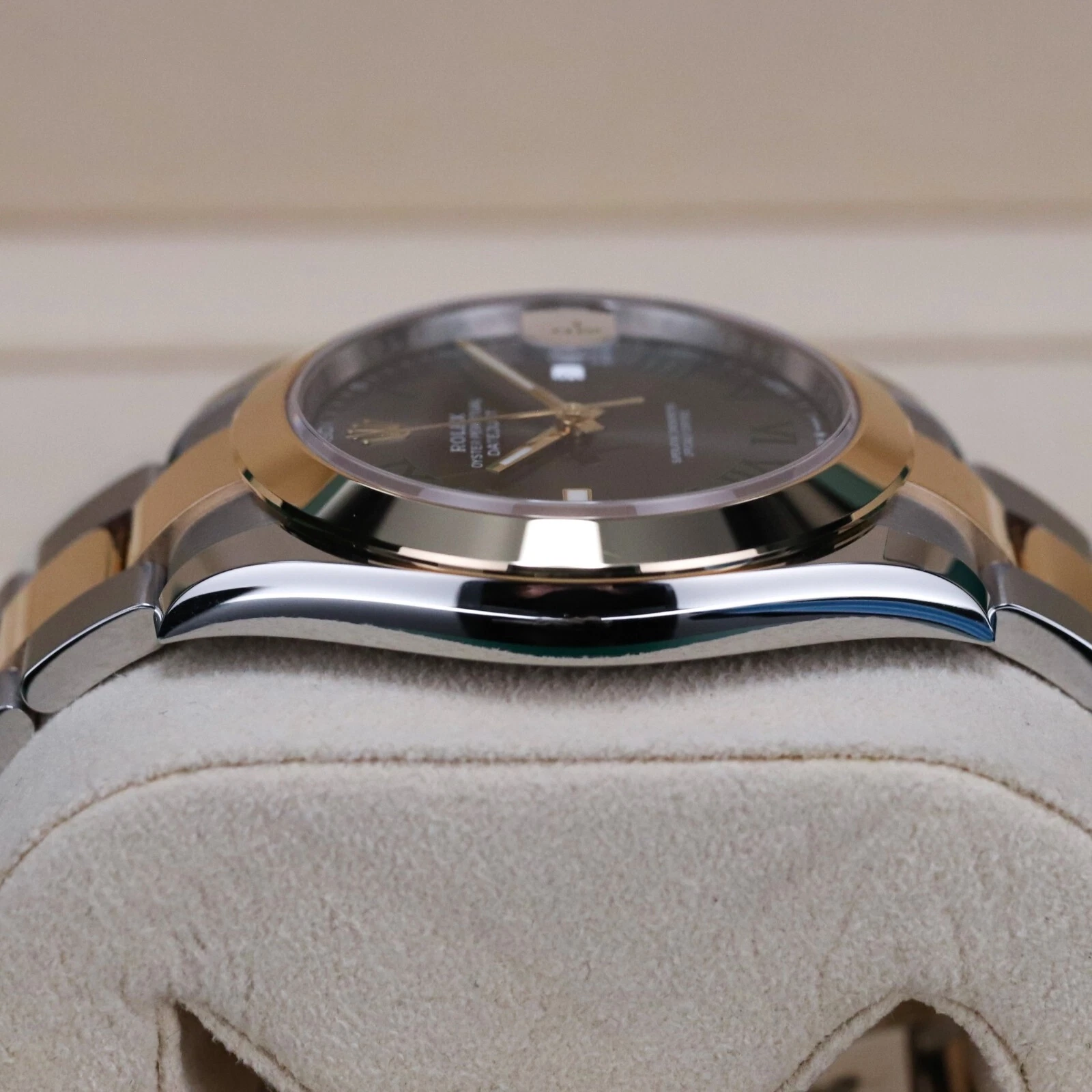 【Super Clone】RLX Datejust 41mm 126303 Slate Roman Oyster Steel and Yellow Gold Mens Watch