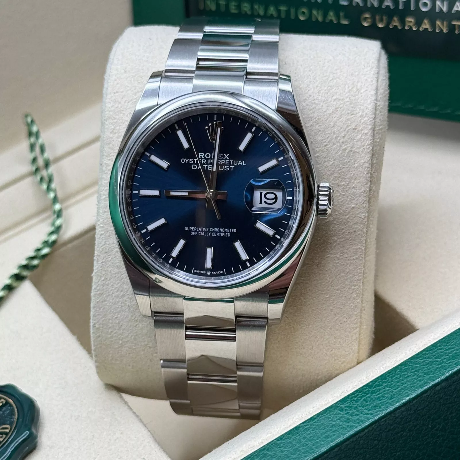 【Super Clone】ROLEX  Datejust 36mm 126200 Stainless Steel Blue Dial Oyster Watch