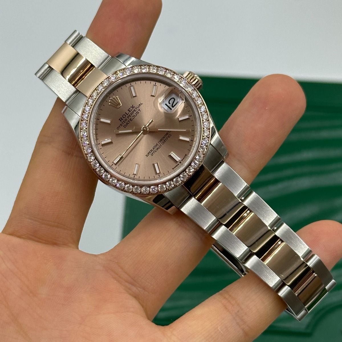 【Super Clone】ROLEX Datejust m278381-0009/0010 Rose Dial Diamond-Set Bezel 31mm