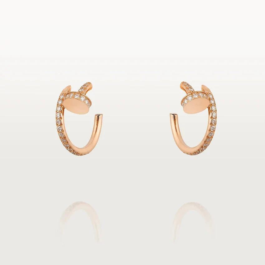 Regalia jewelryJUSTE EARRINGS 12.75MM PINK GOLD DIAMOND